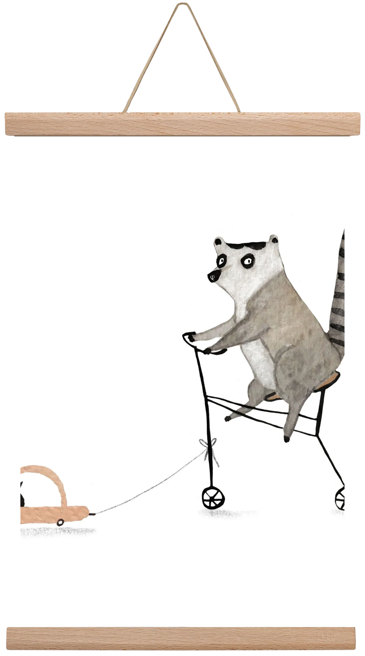 Bicikliző lemur - artbridge