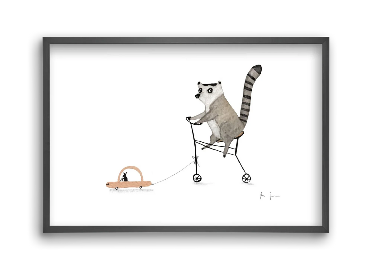 Bicikliző lemur - artbridge