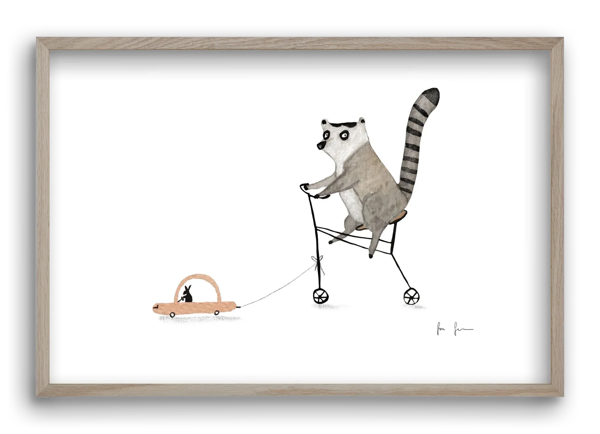 Bicikliző lemur - artbridge