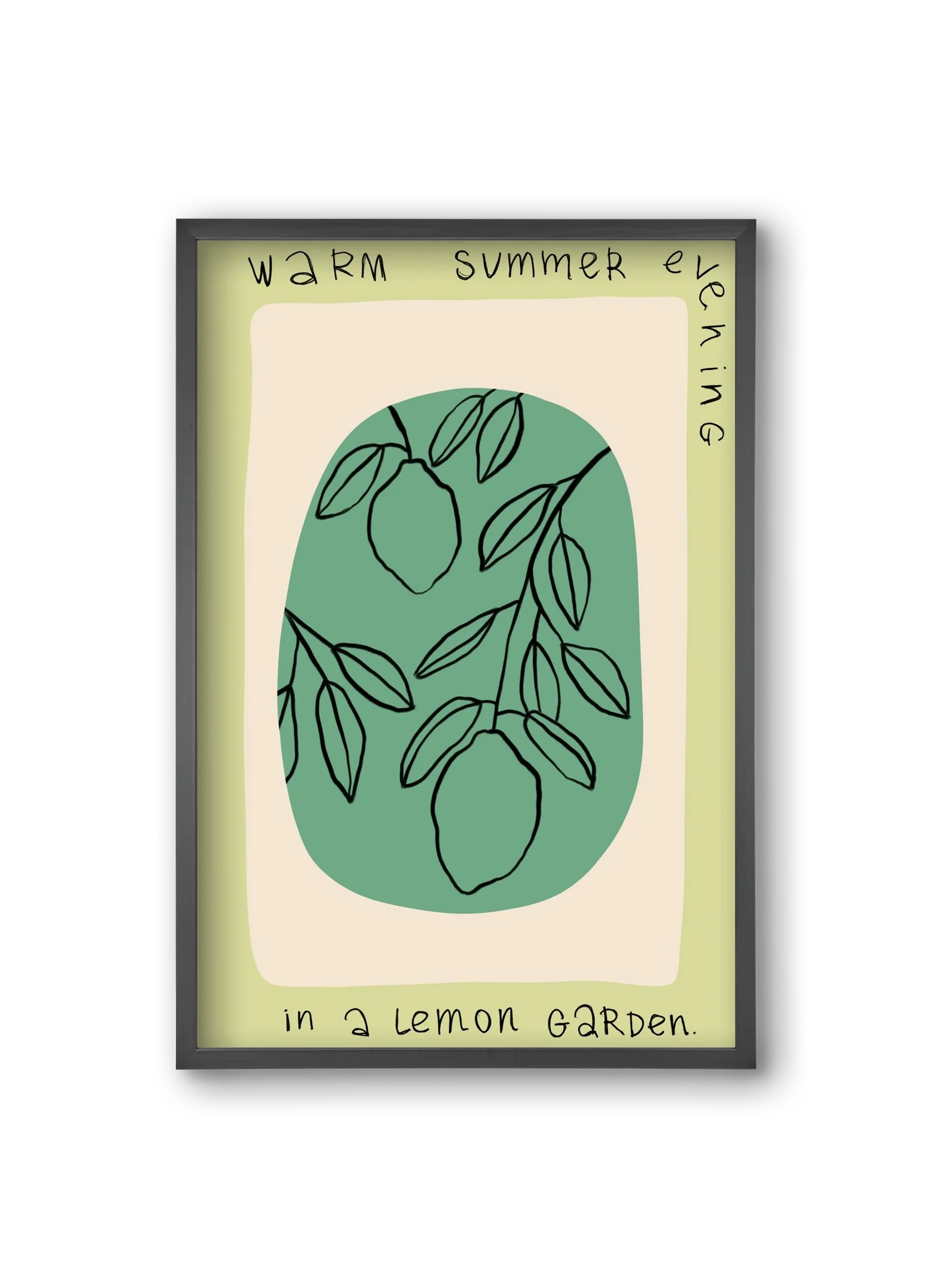 WARM SUMMER EVENING IN A LEMON GARDEN - artbridge