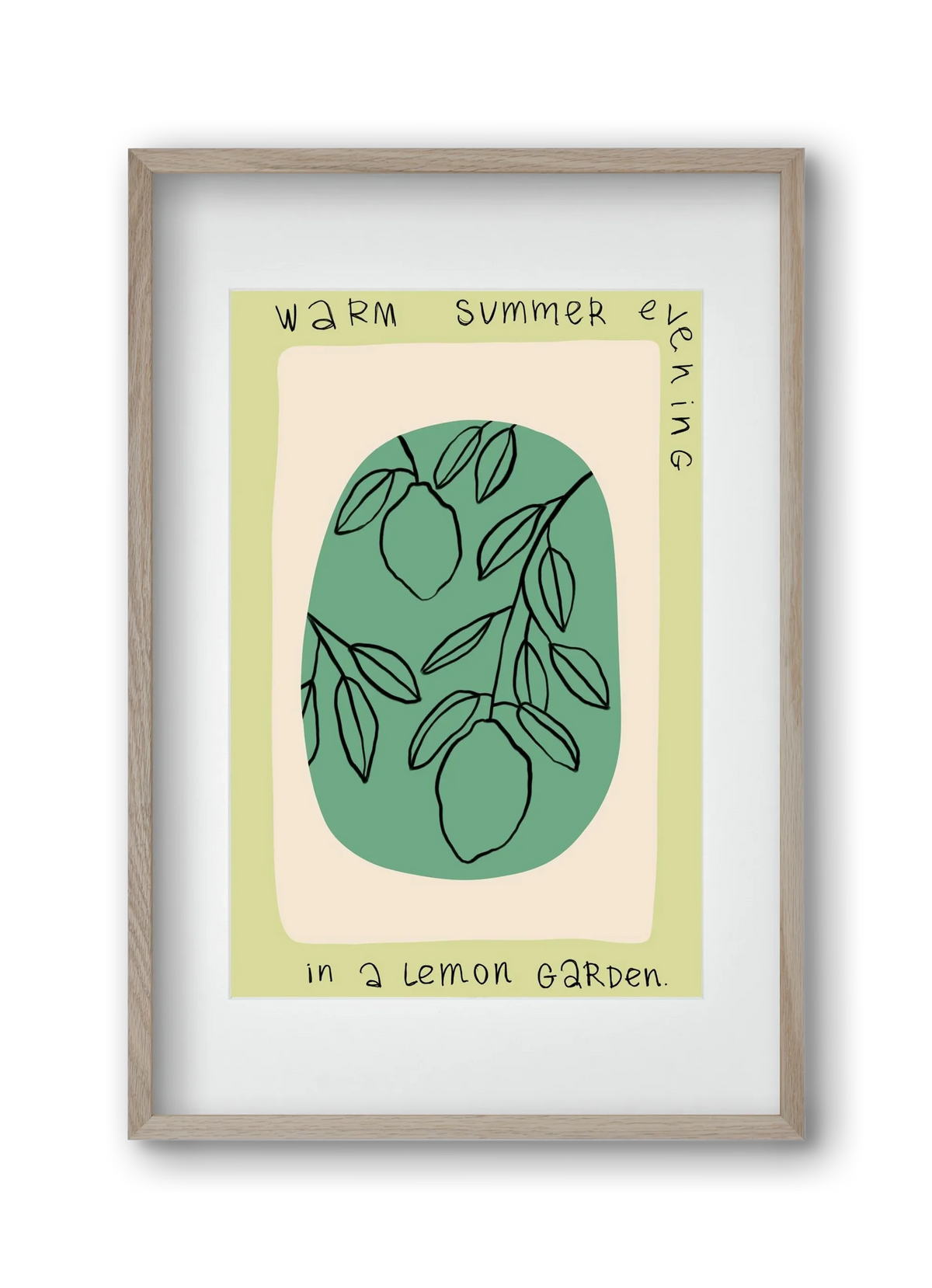 WARM SUMMER EVENING IN A LEMON GARDEN - artbridge
