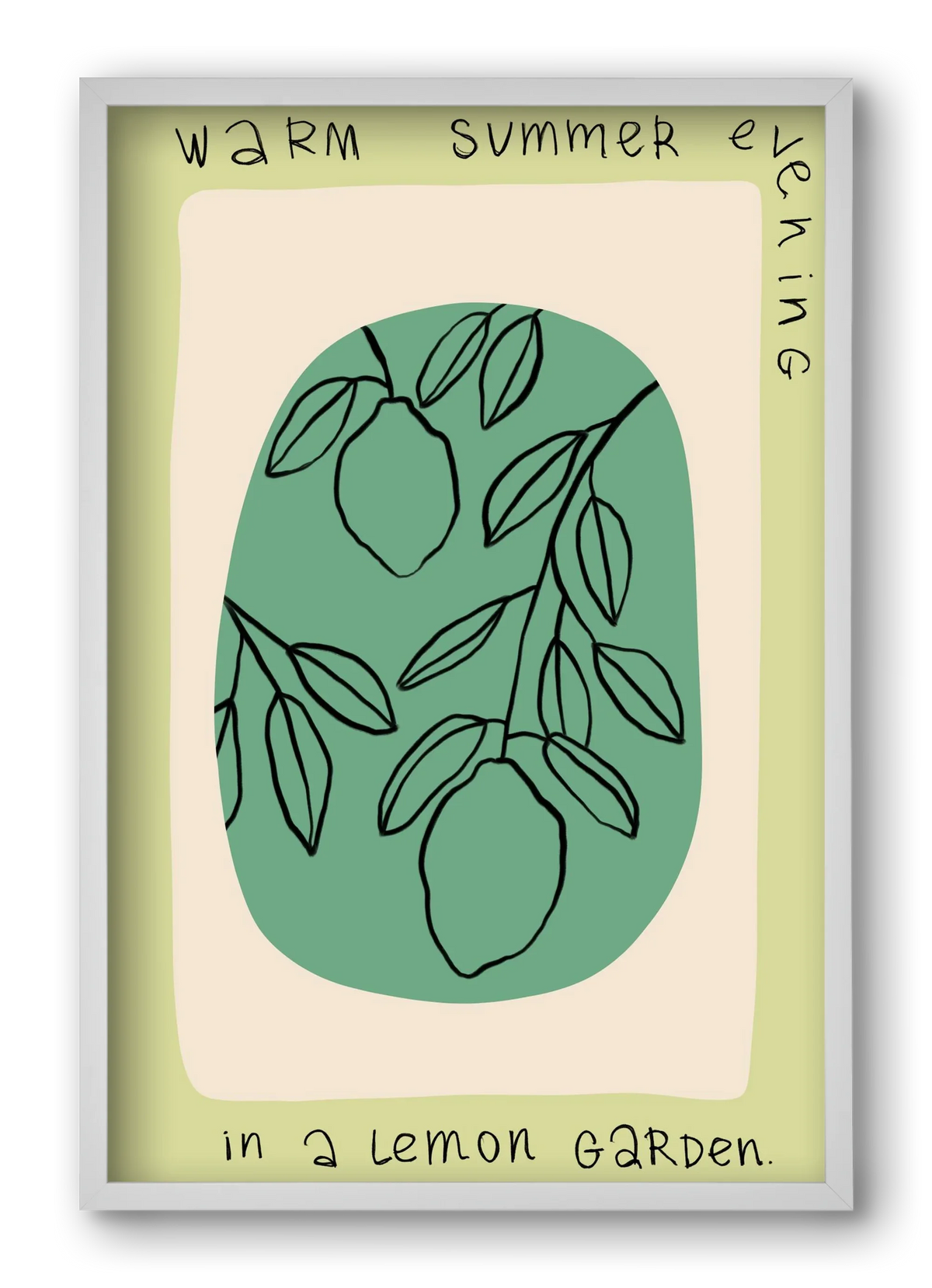 WARM SUMMER EVENING IN A LEMON GARDEN - artbridge