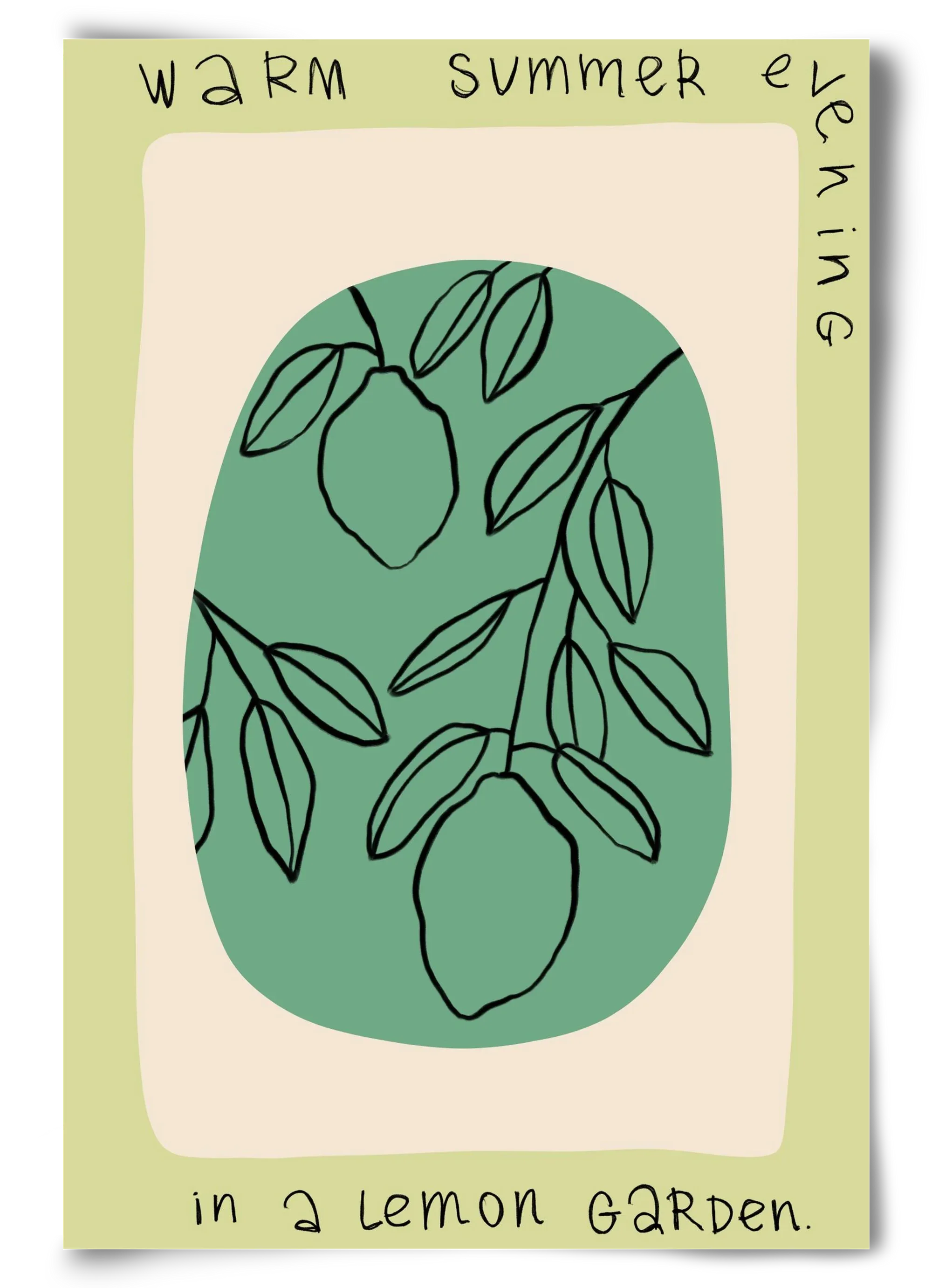 WARM SUMMER EVENING IN A LEMON GARDEN - artbridge