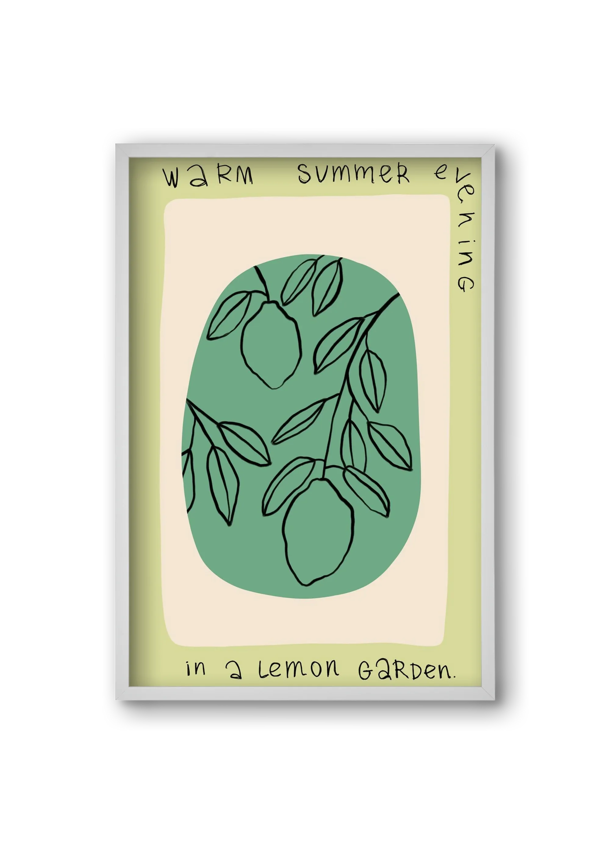 WARM SUMMER EVENING IN A LEMON GARDEN - artbridge