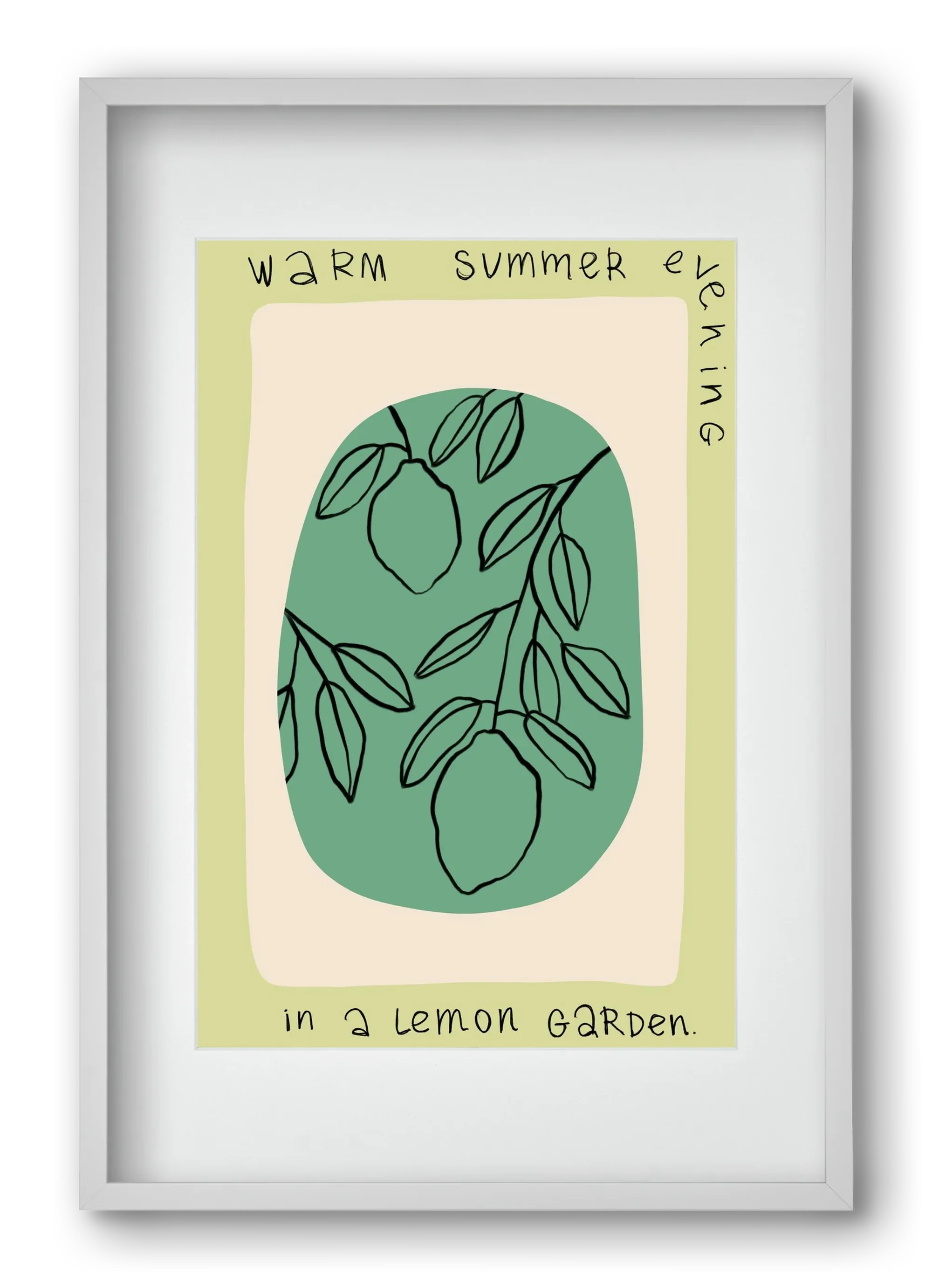 WARM SUMMER EVENING IN A LEMON GARDEN - artbridge