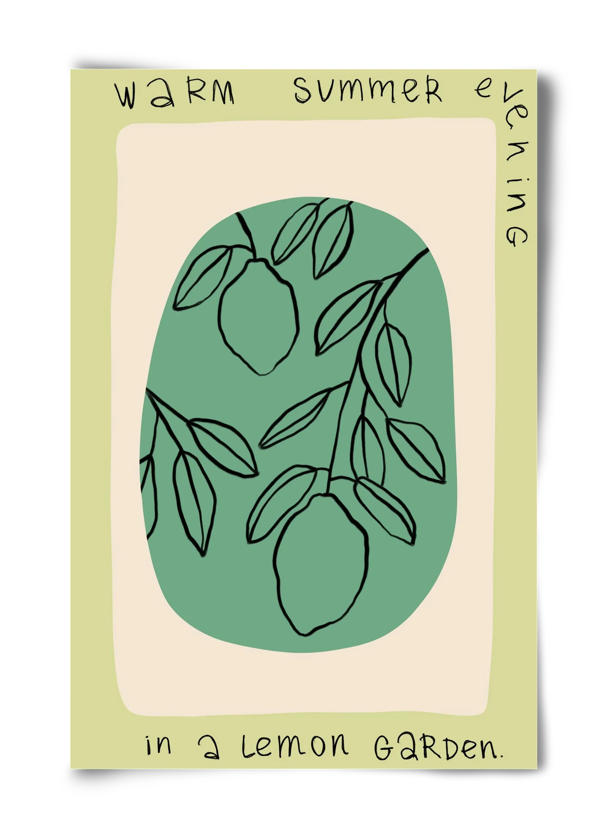 WARM SUMMER EVENING IN A LEMON GARDEN - artbridge