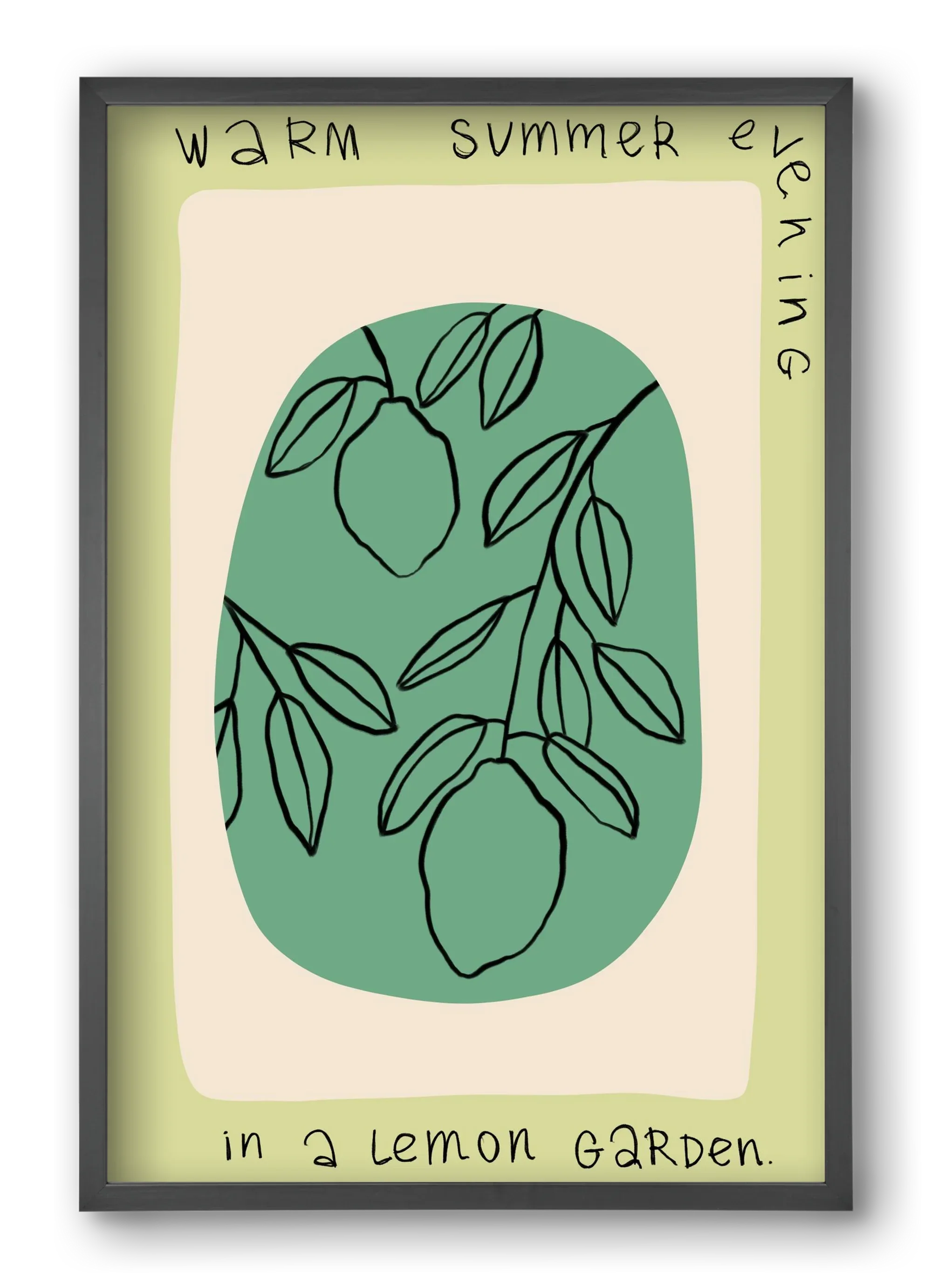 WARM SUMMER EVENING IN A LEMON GARDEN - artbridge