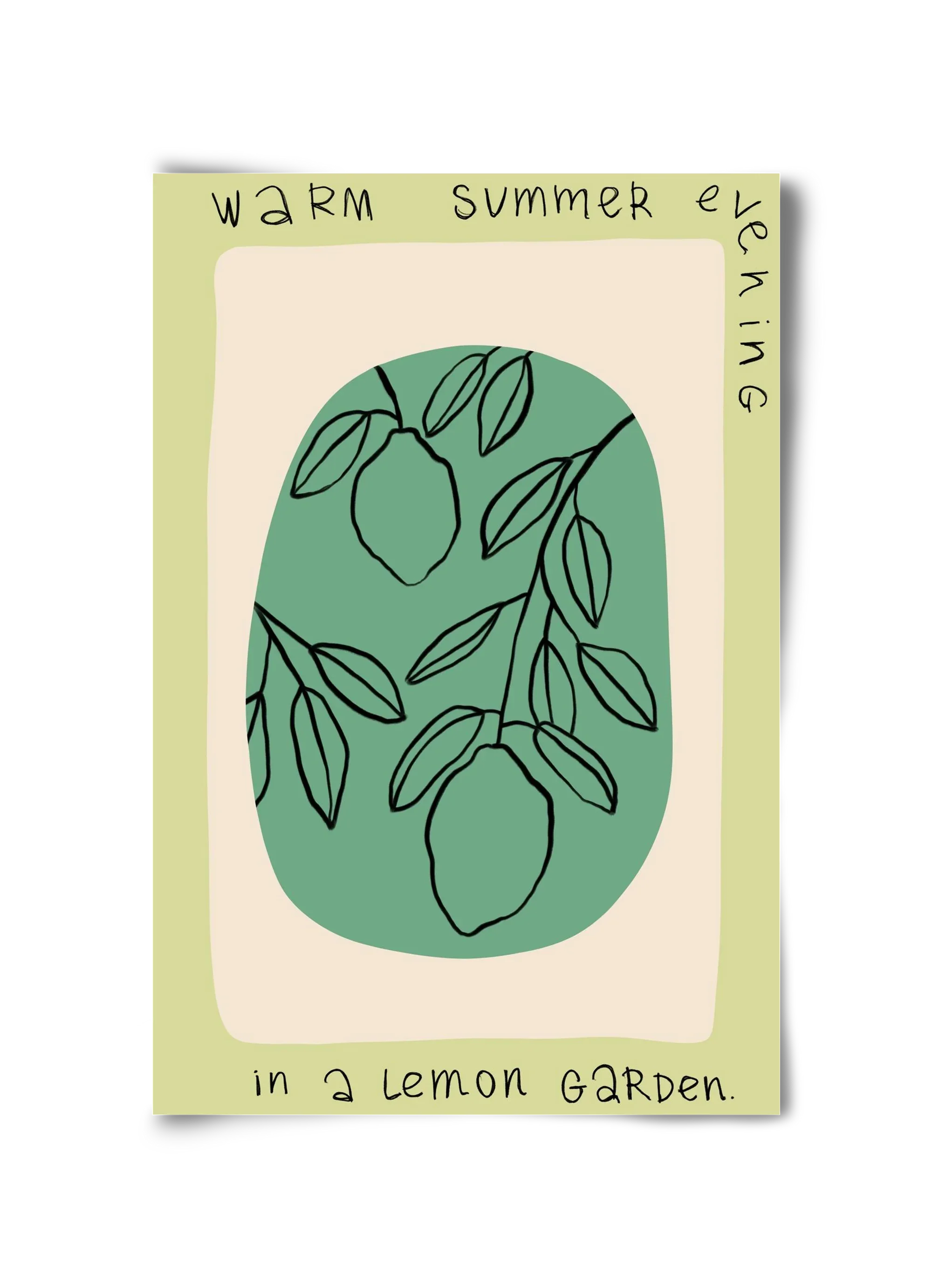 WARM SUMMER EVENING IN A LEMON GARDEN - artbridge