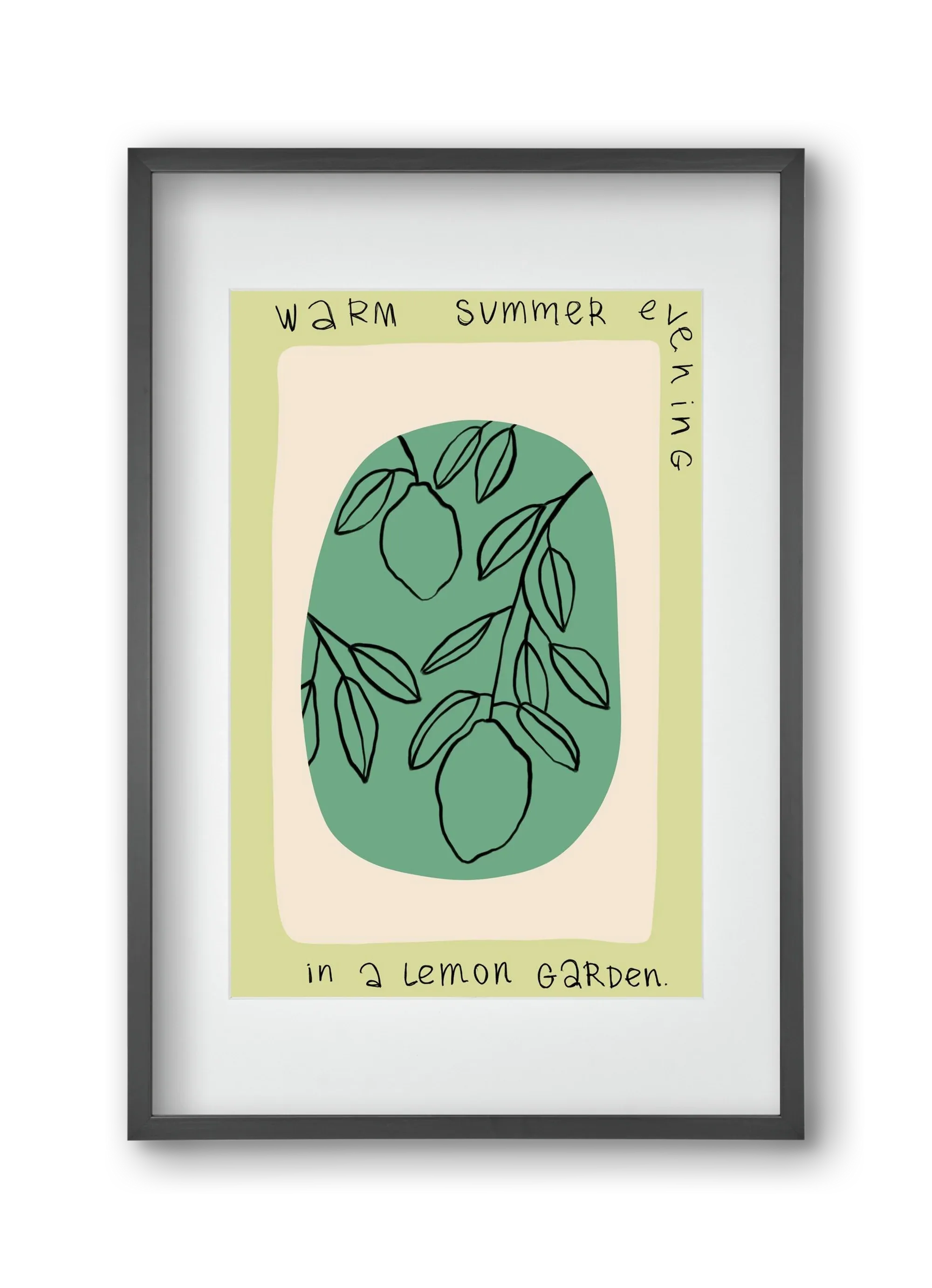 WARM SUMMER EVENING IN A LEMON GARDEN - artbridge
