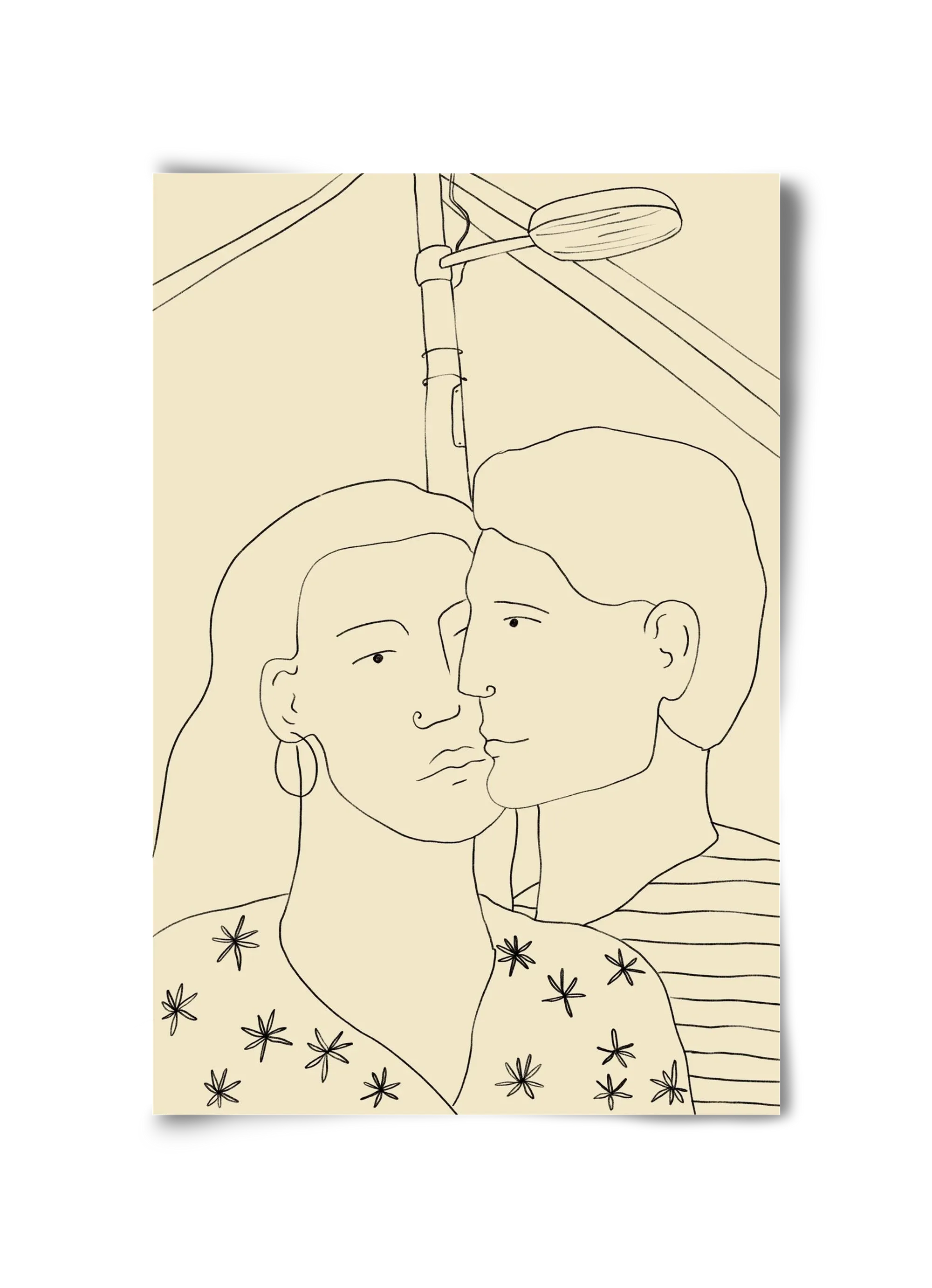 COUPLE IN LOVE UNDER A STREET SIGN - artbridge