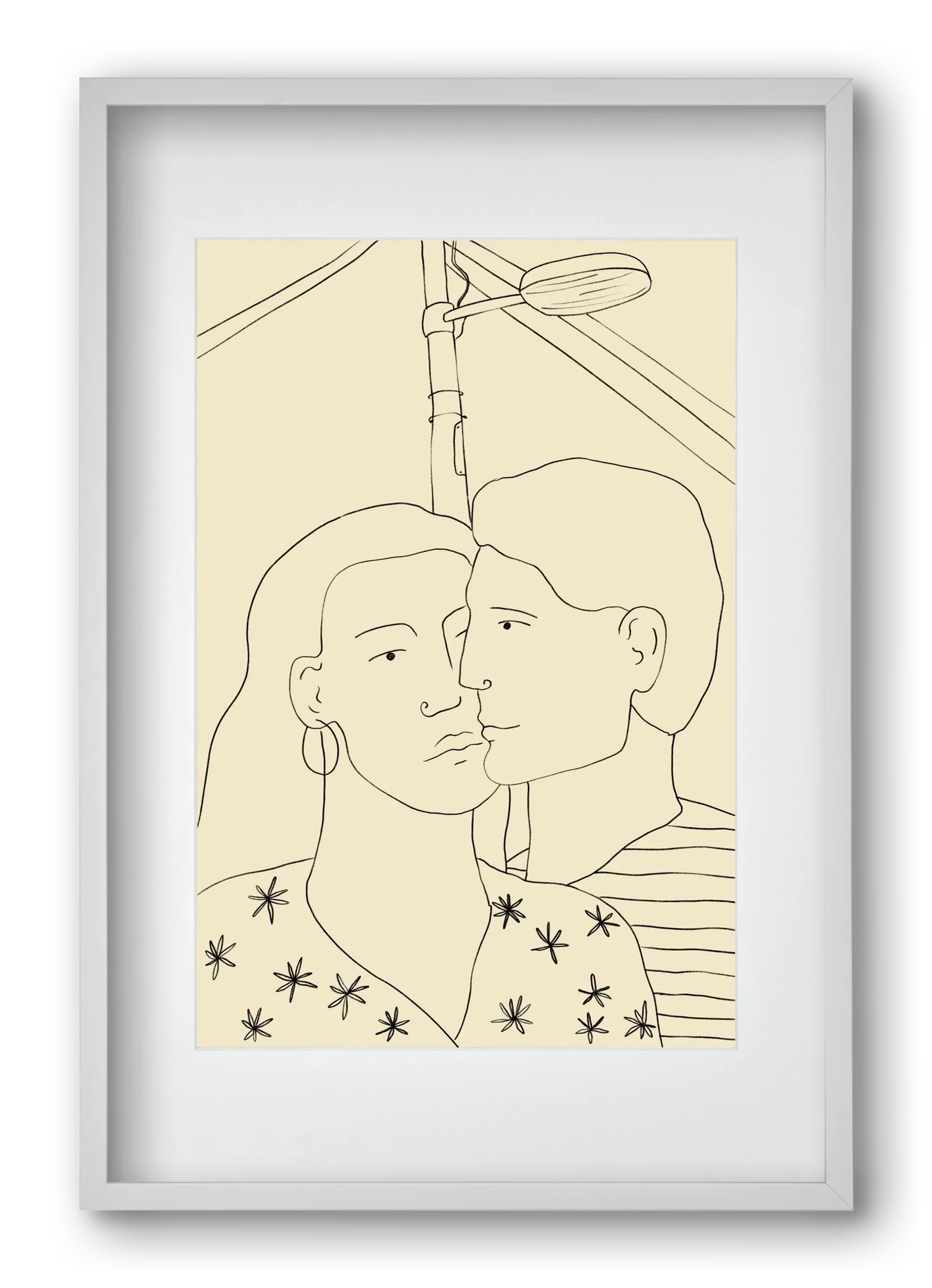 COUPLE IN LOVE UNDER A STREET SIGN - artbridge