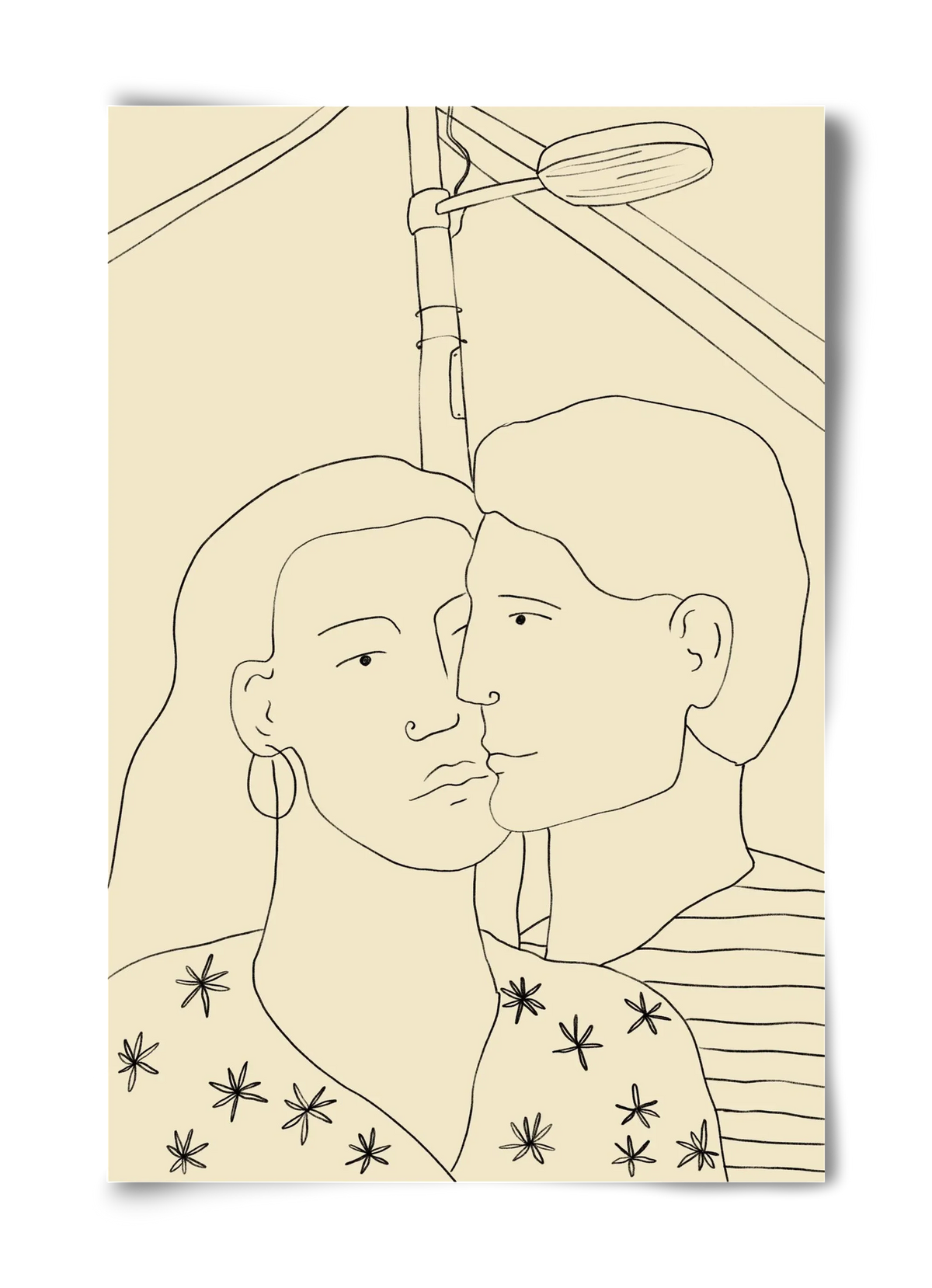 COUPLE IN LOVE UNDER A STREET SIGN - artbridge