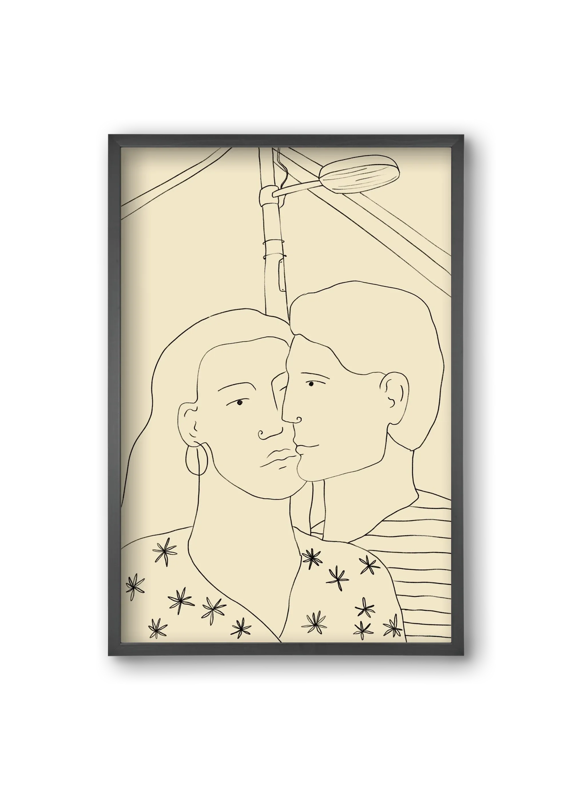 COUPLE IN LOVE UNDER A STREET SIGN - artbridge