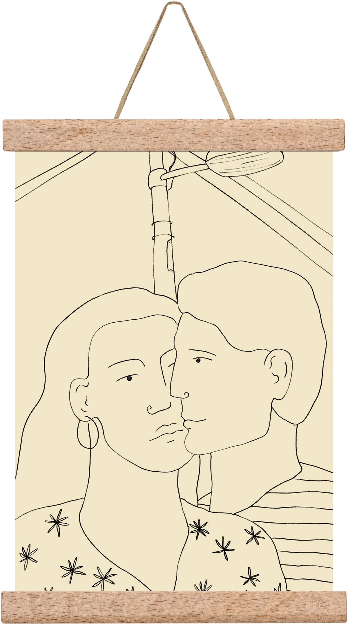 COUPLE IN LOVE UNDER A STREET SIGN - artbridge