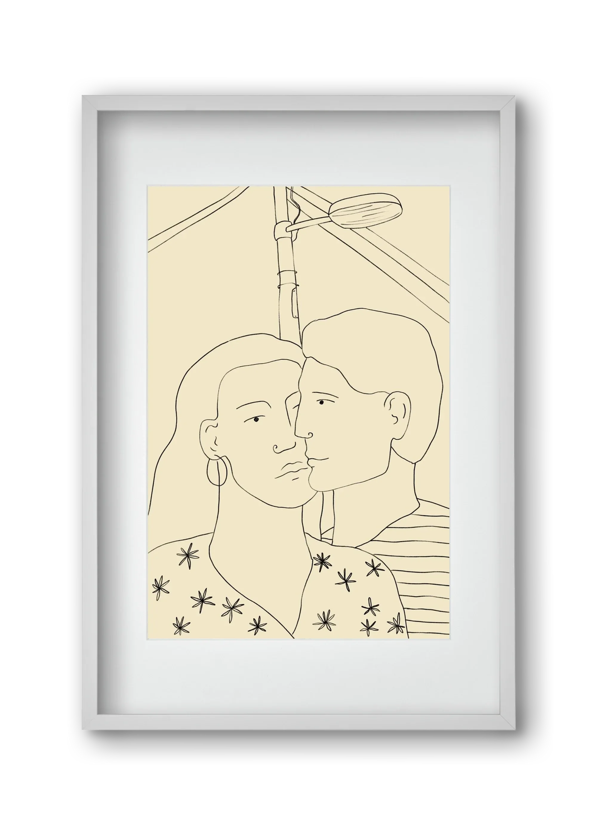 COUPLE IN LOVE UNDER A STREET SIGN - artbridge