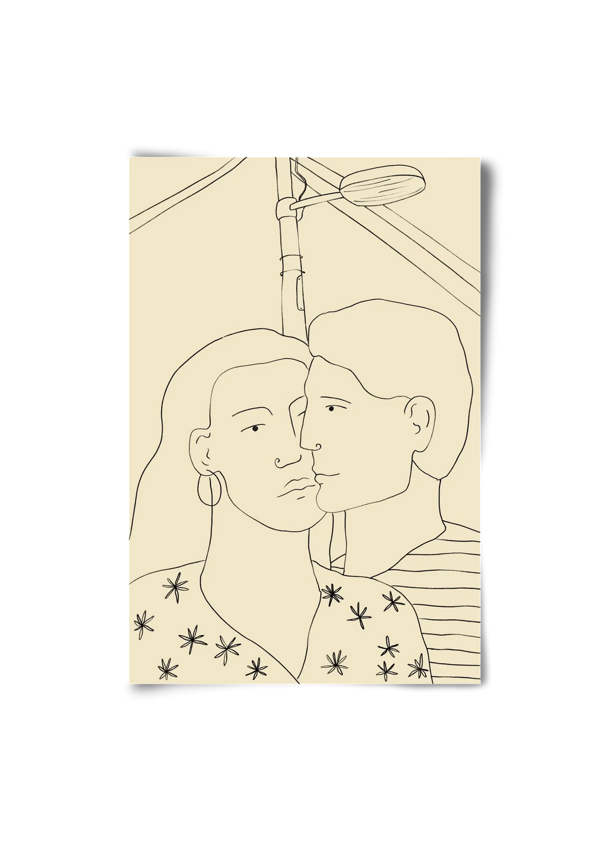 COUPLE IN LOVE UNDER A STREET SIGN - artbridge