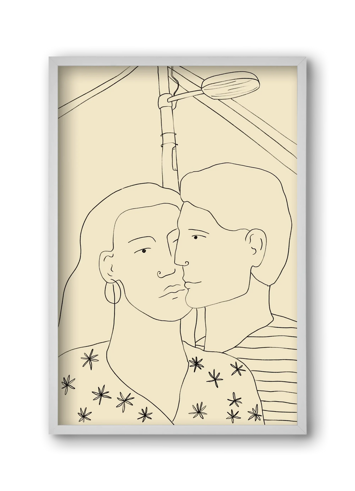 COUPLE IN LOVE UNDER A STREET SIGN - artbridge
