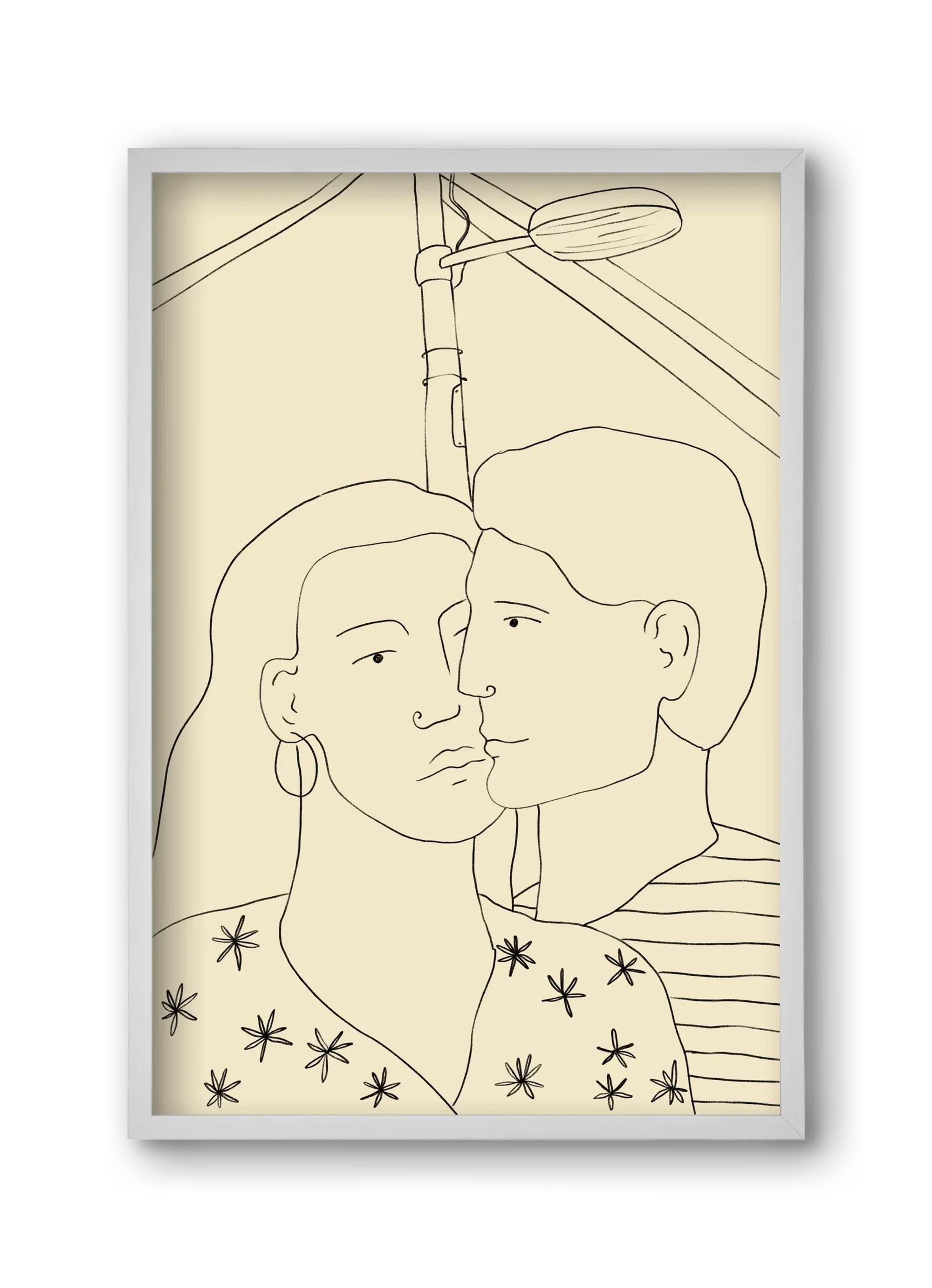 COUPLE IN LOVE UNDER A STREET SIGN - artbridge