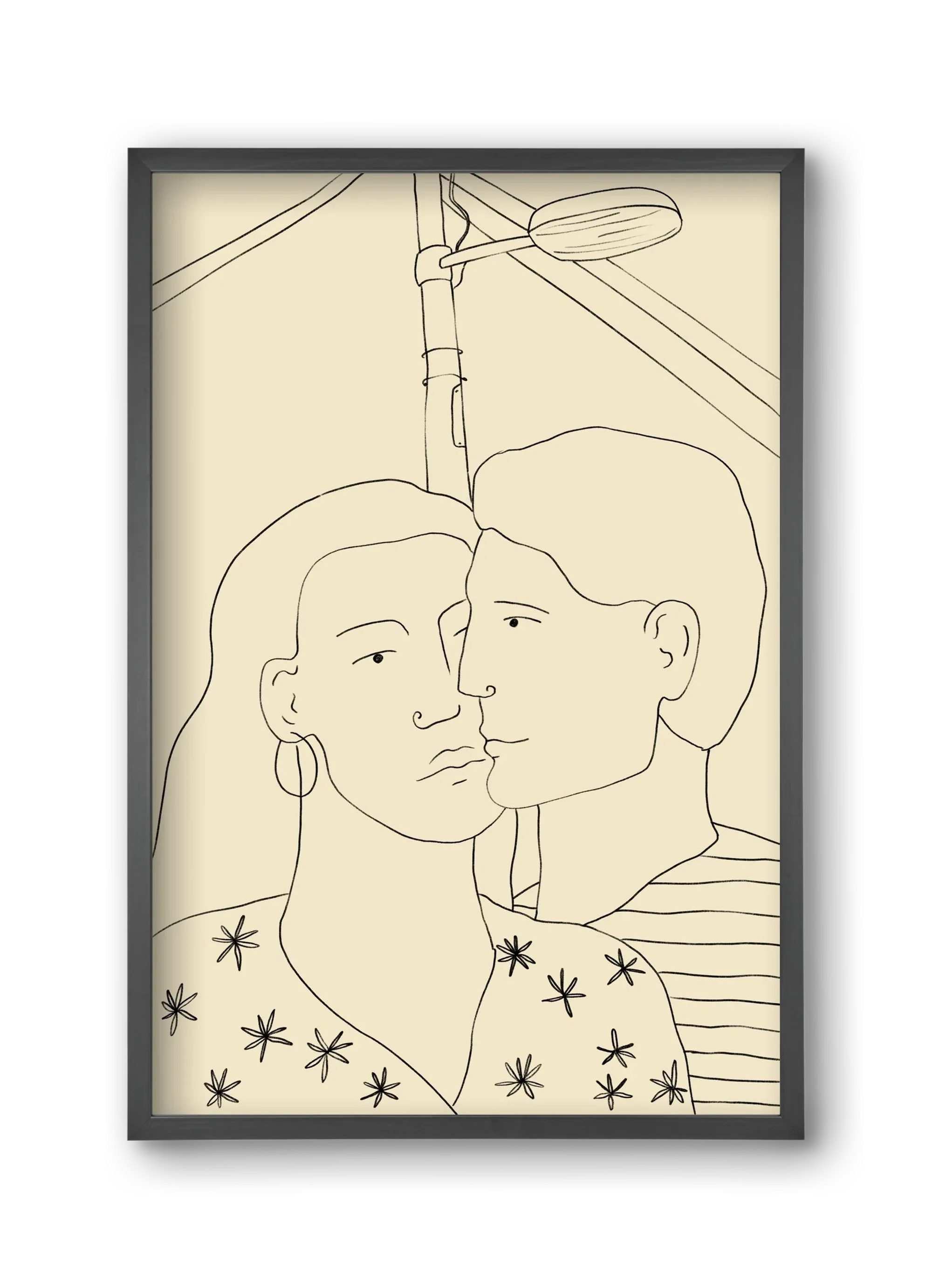 COUPLE IN LOVE UNDER A STREET SIGN - artbridge