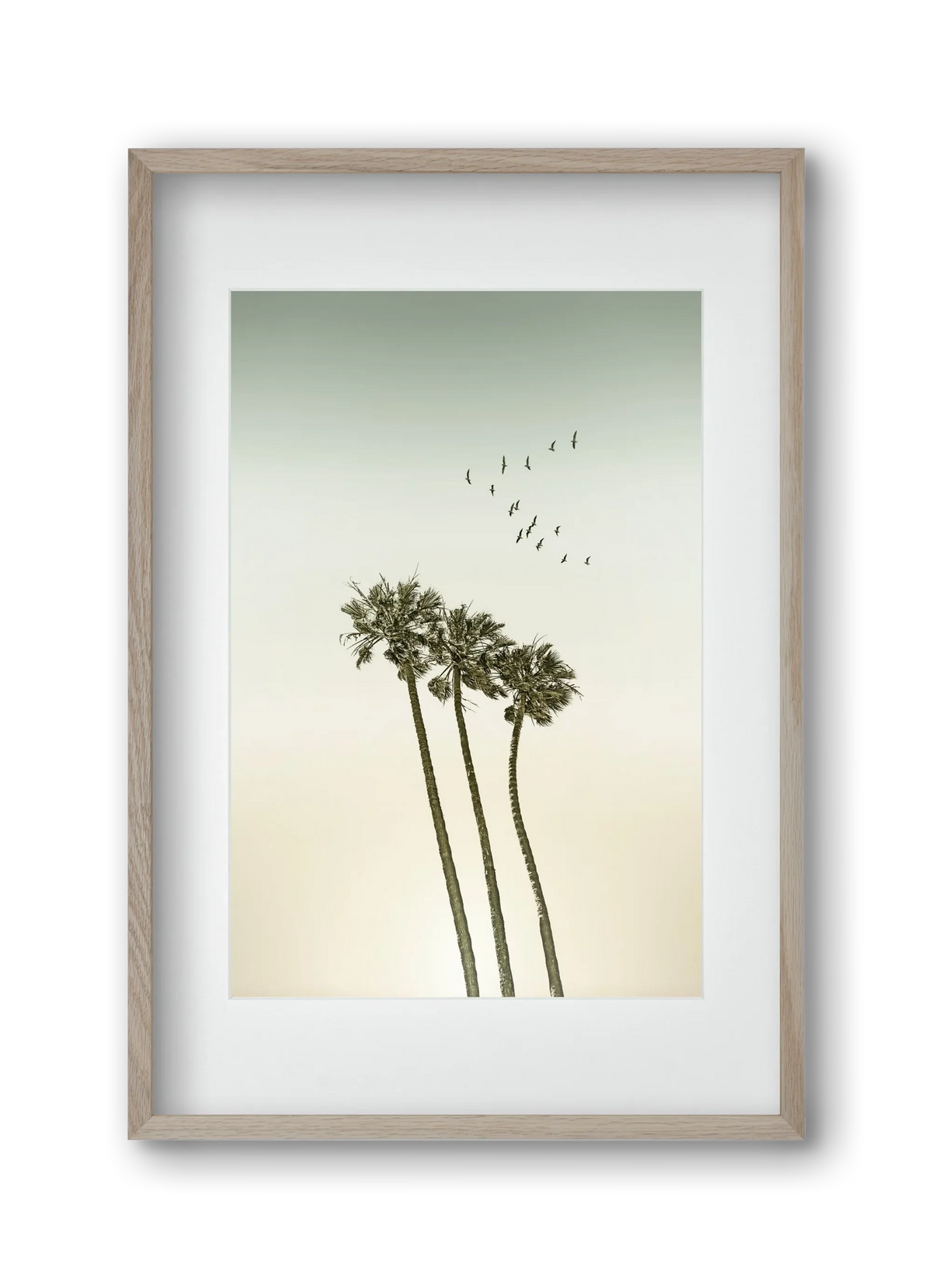 Vintage palm trees at sunset - artbridge