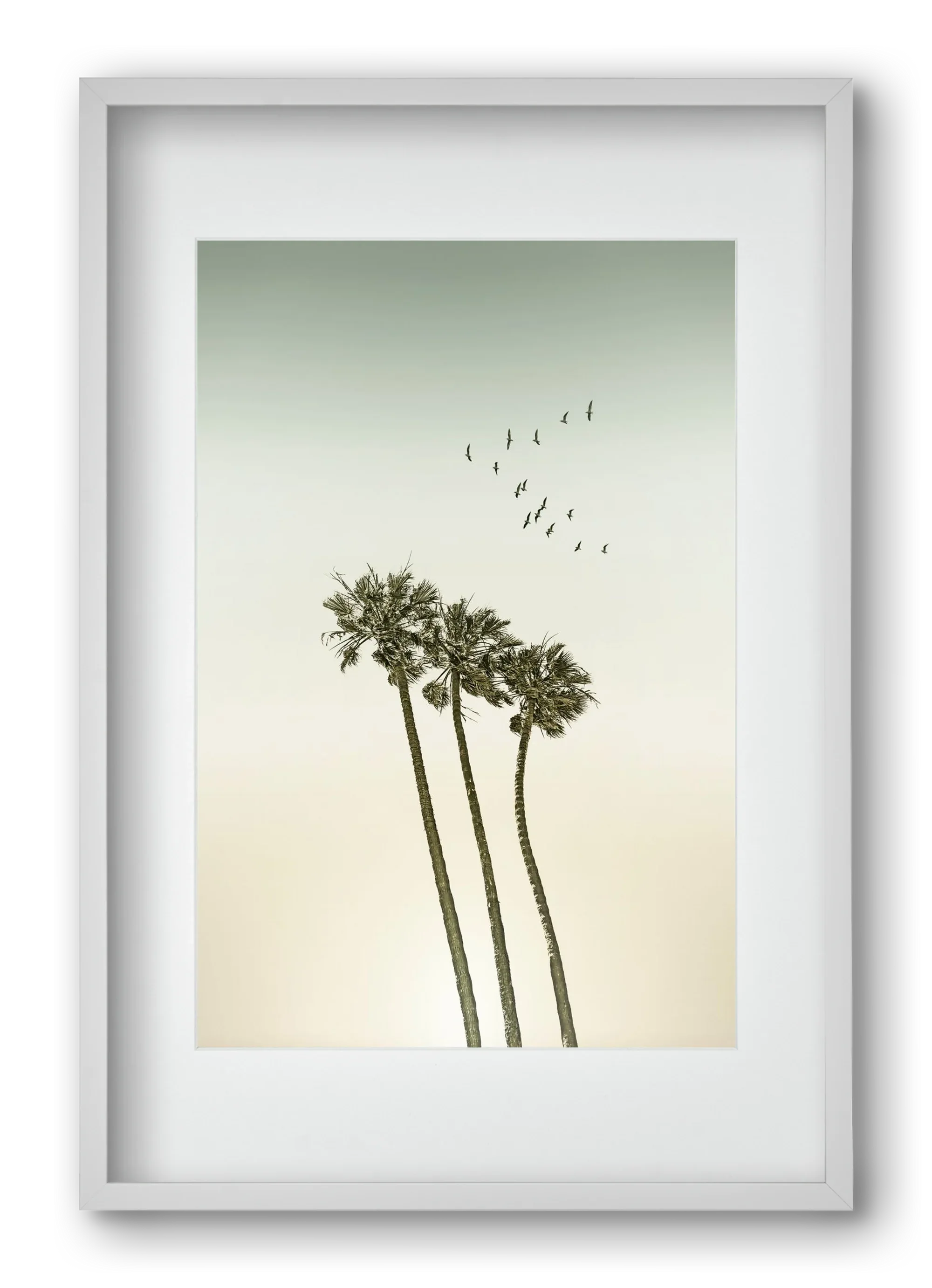 Vintage palm trees at sunset - artbridge