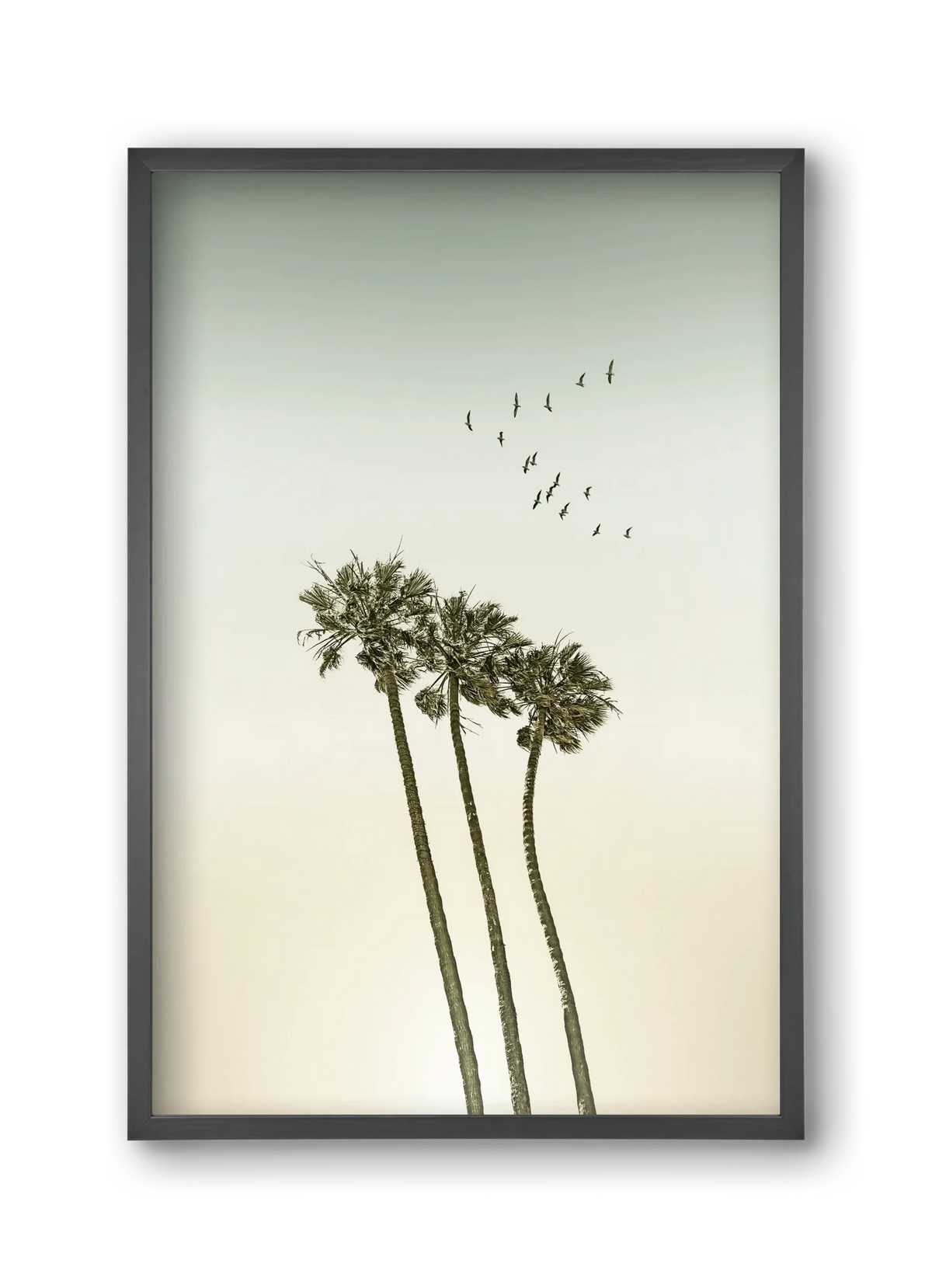 Vintage palm trees at sunset - artbridge