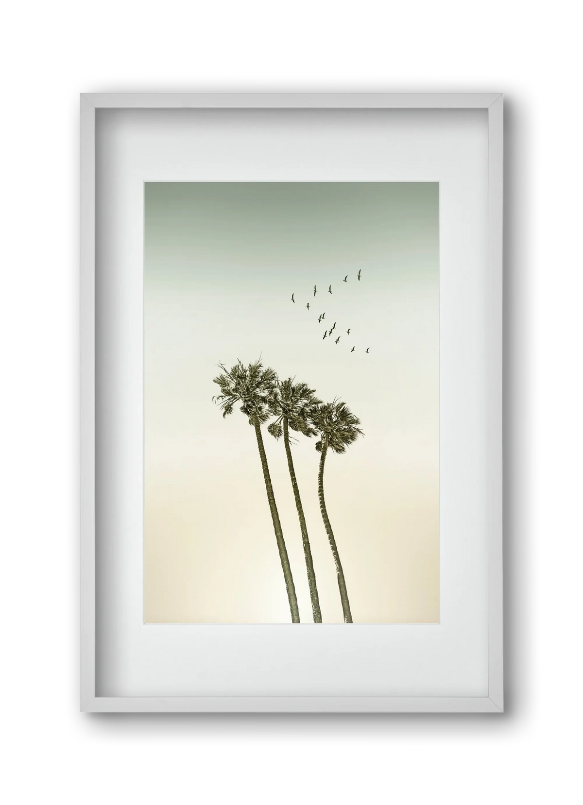 Vintage palm trees at sunset - artbridge