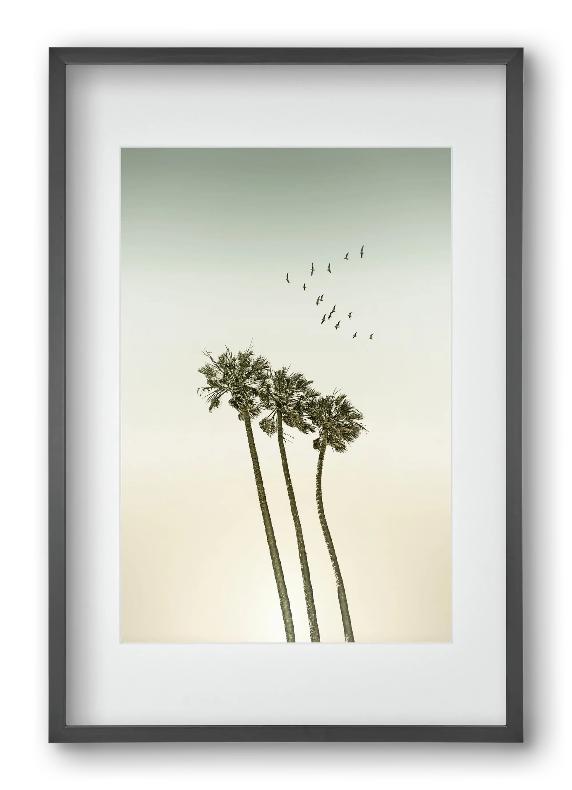 Vintage palm trees at sunset - artbridge
