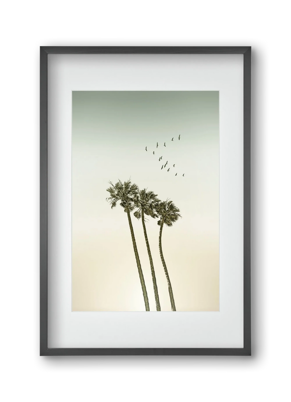 Vintage palm trees at sunset - artbridge
