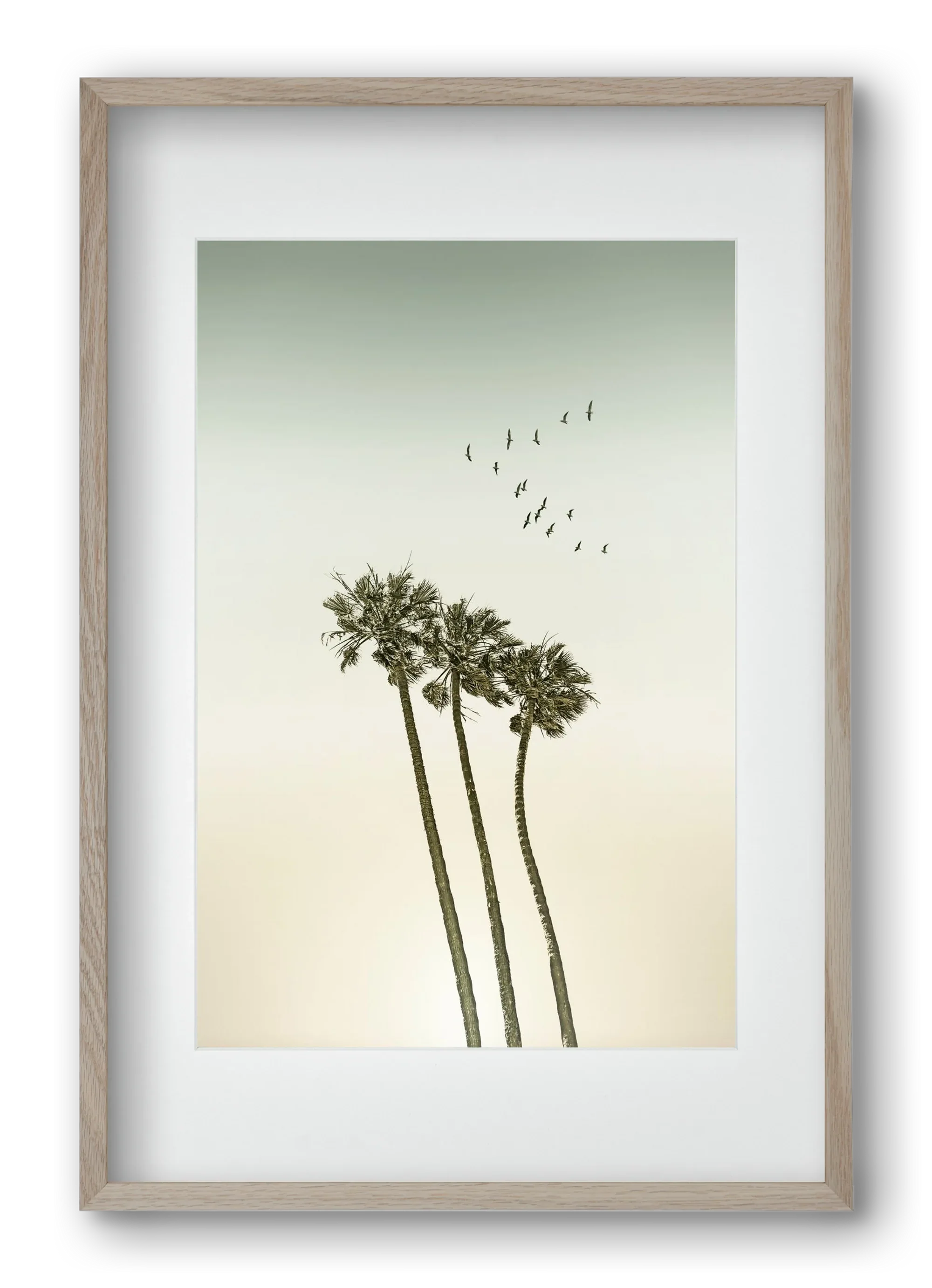 Vintage palm trees at sunset - artbridge
