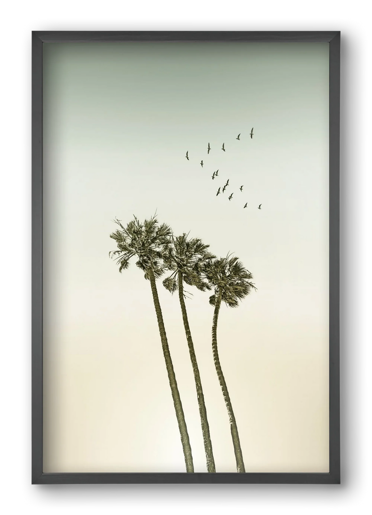 Vintage palm trees at sunset - artbridge