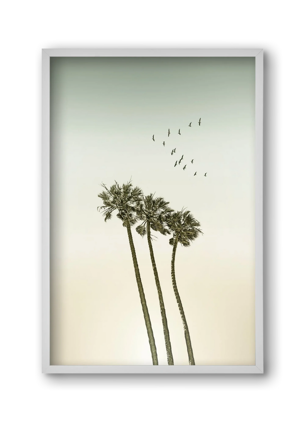 Vintage palm trees at sunset - artbridge