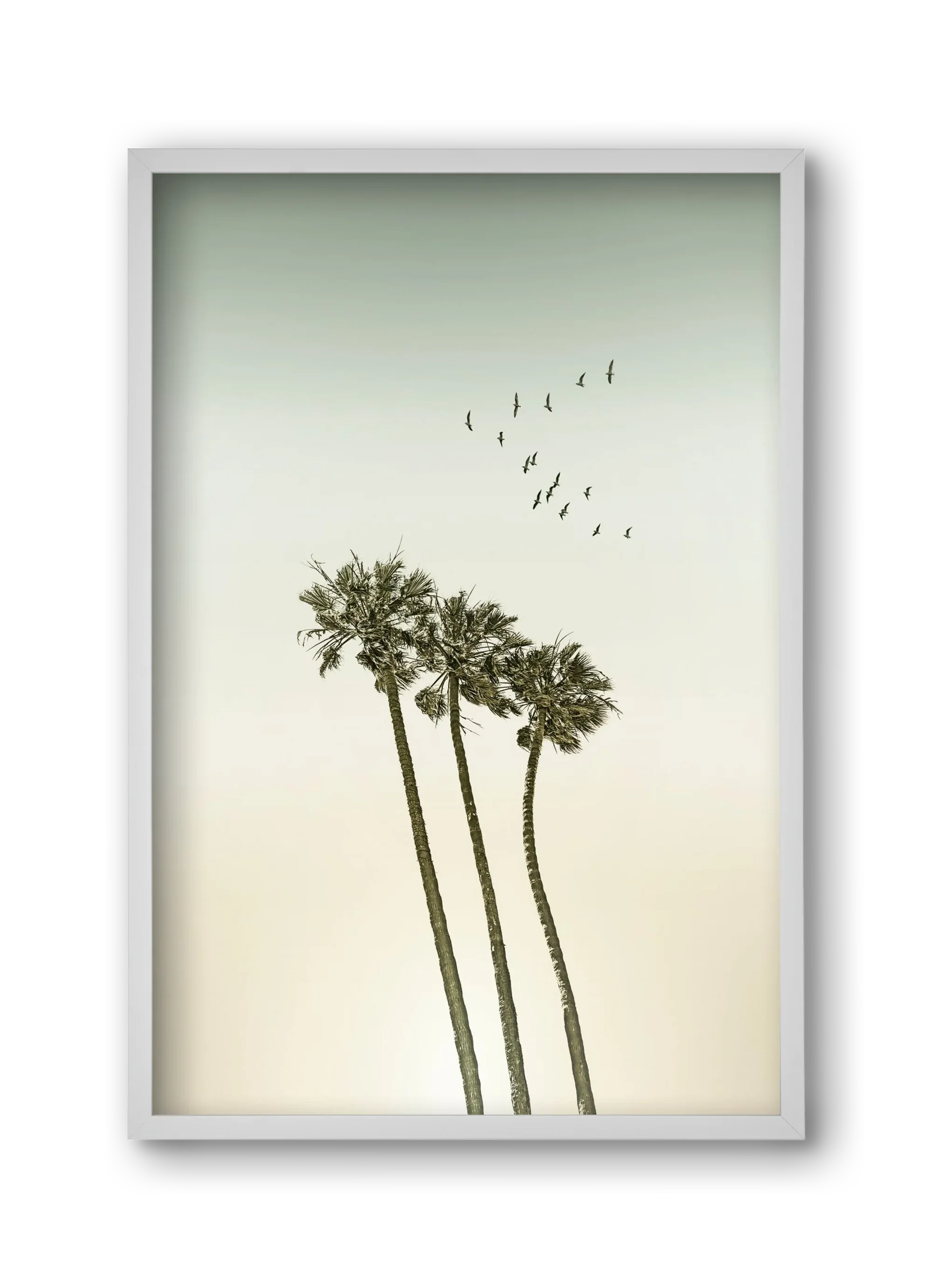 Vintage palm trees at sunset - artbridge