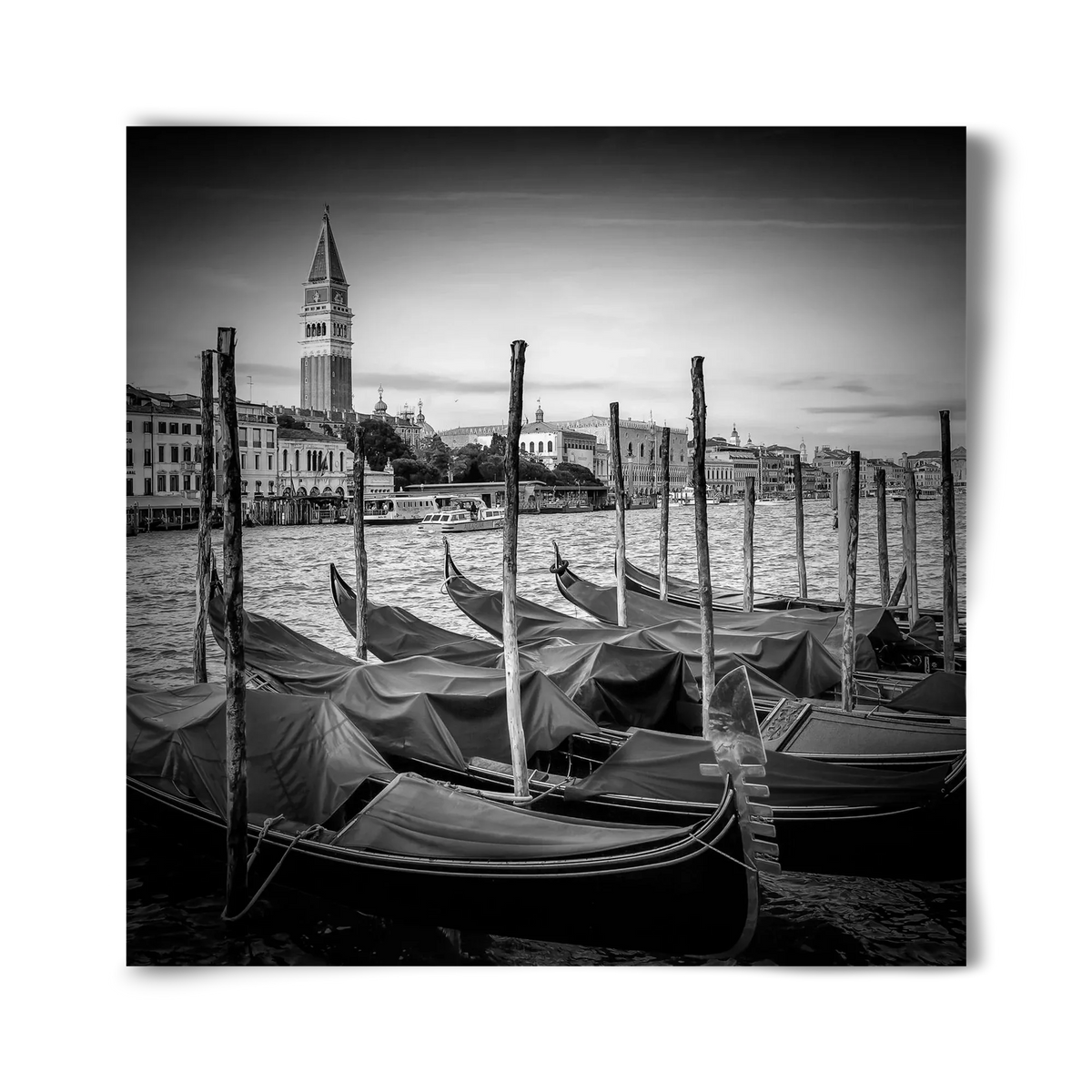 VENICE Grand Canal and St Mark's Campanile | Monochrome - artbridge