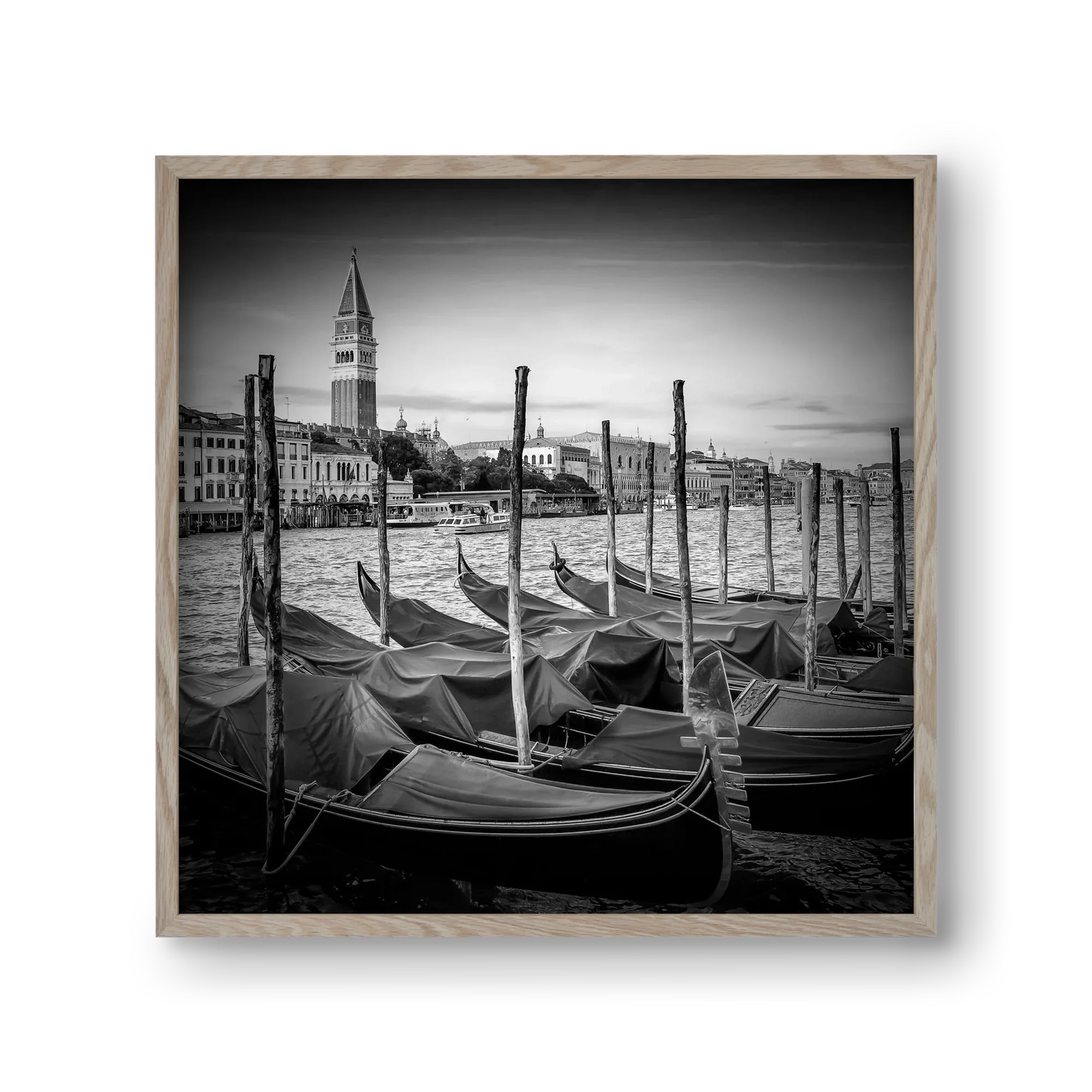 VENICE Grand Canal and St Mark's Campanile | Monochrome - artbridge