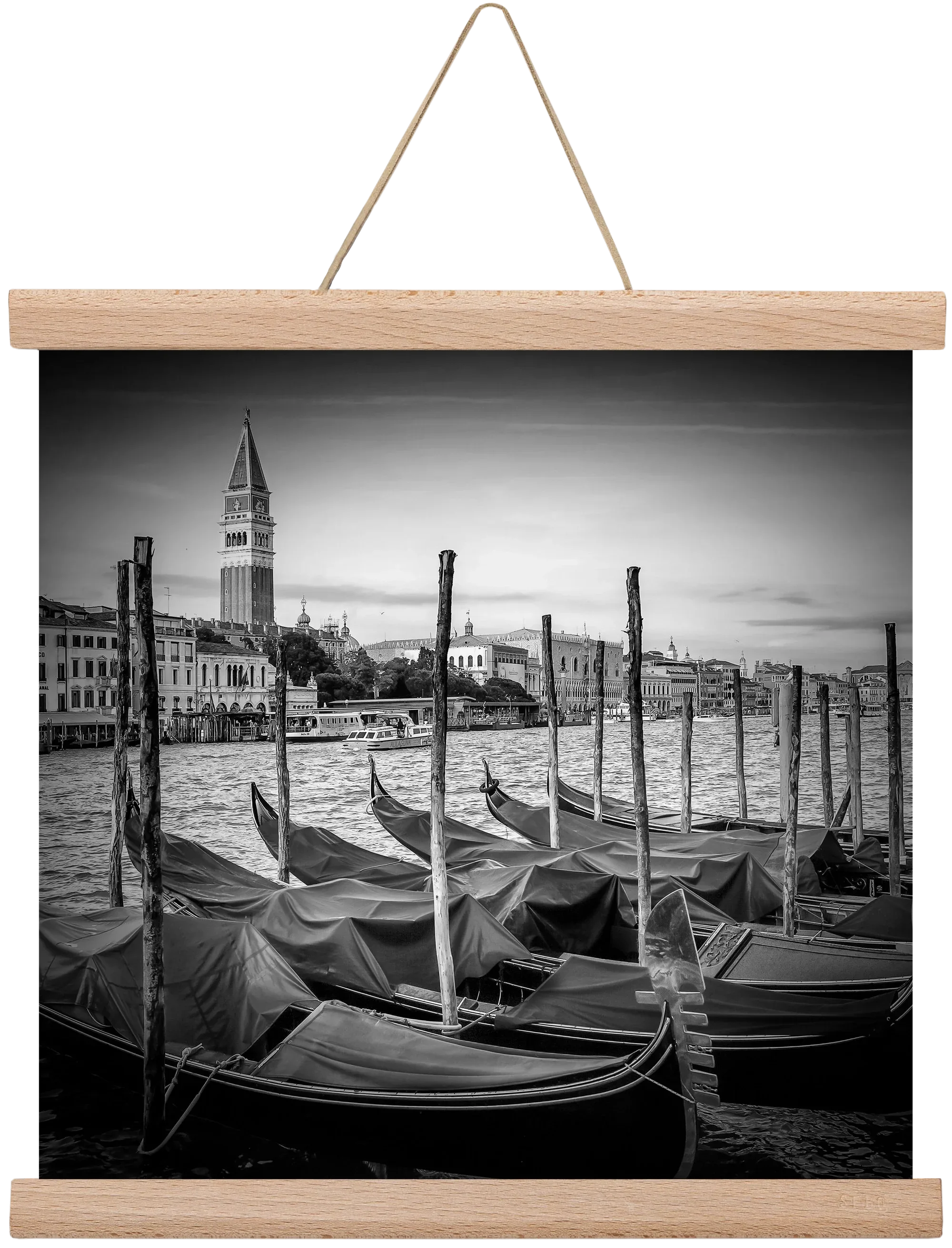 VENICE Grand Canal and St Mark's Campanile | Monochrome - artbridge