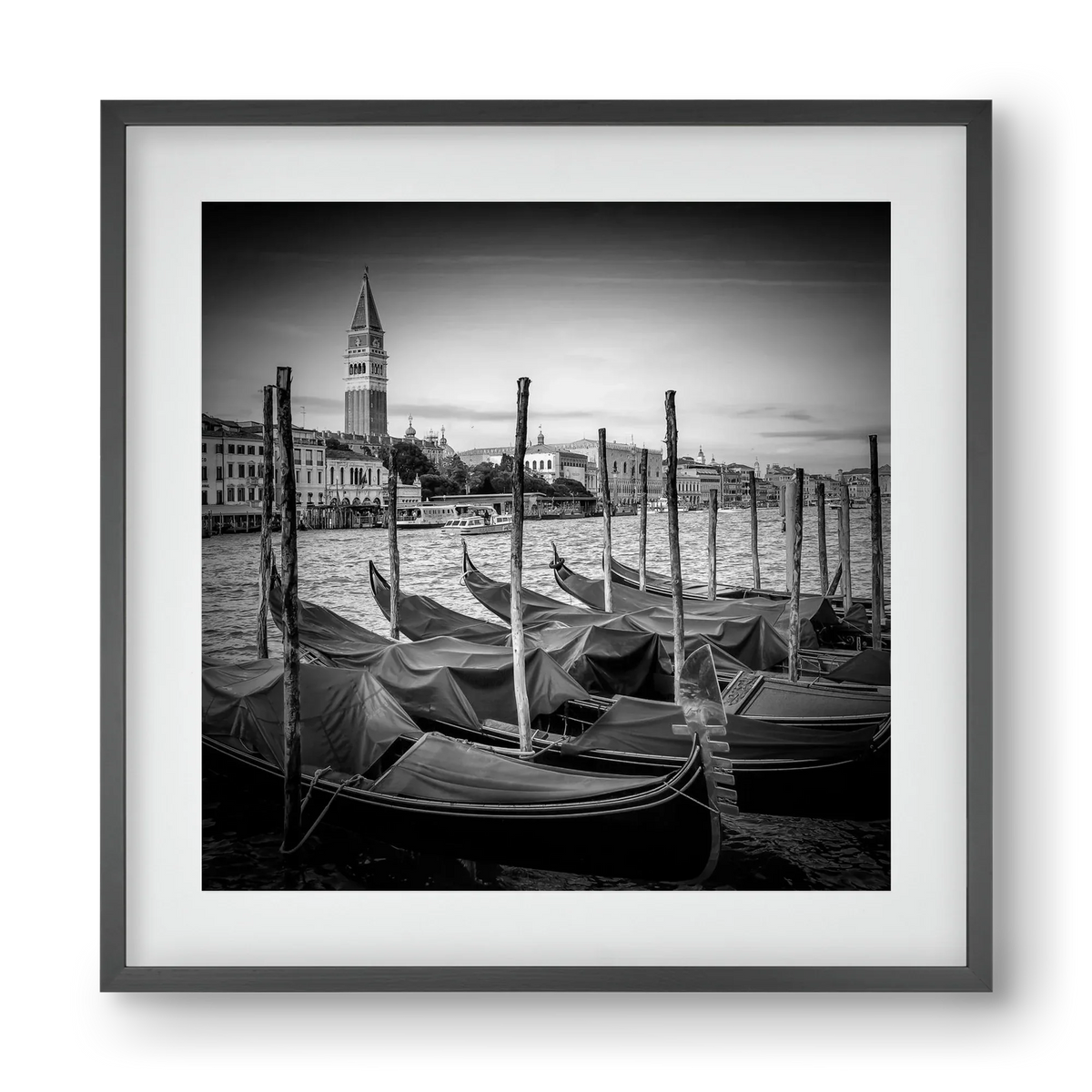 VENICE Grand Canal and St Mark's Campanile | Monochrome - artbridge