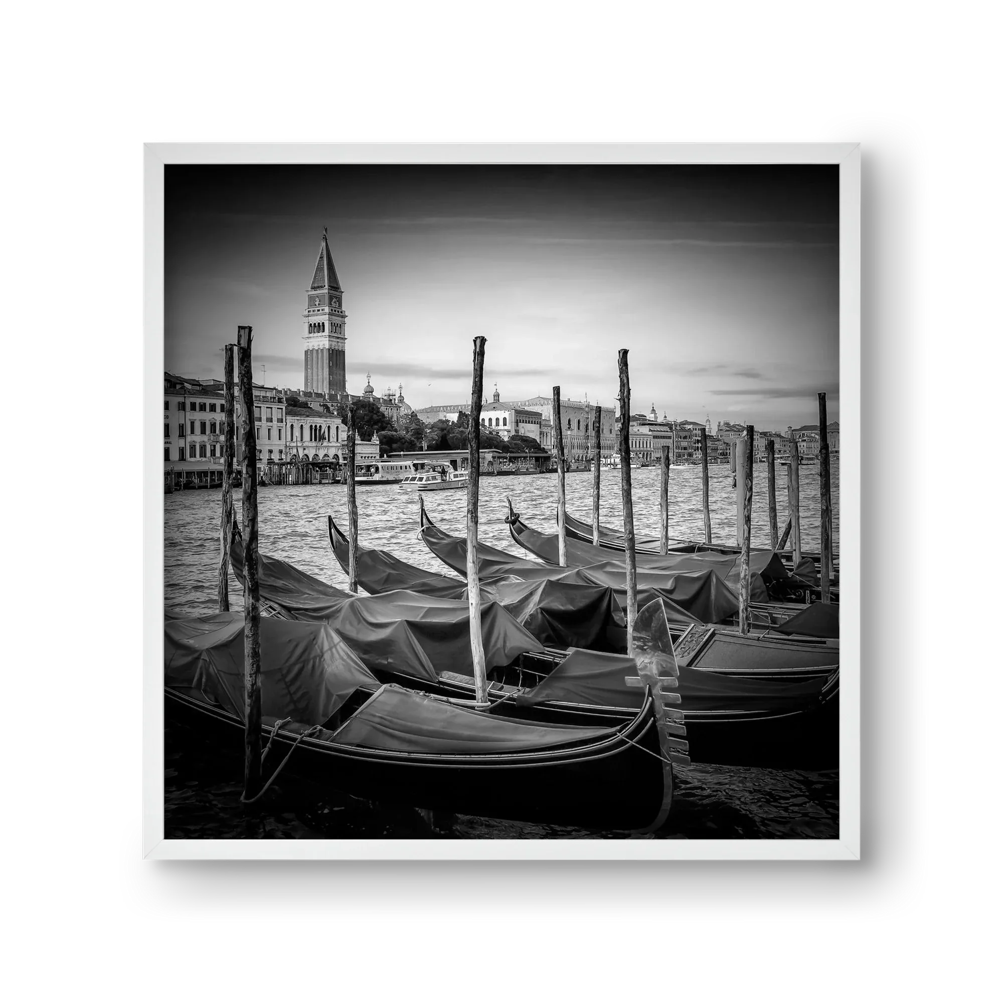 VENICE Grand Canal and St Mark's Campanile | Monochrome - artbridge