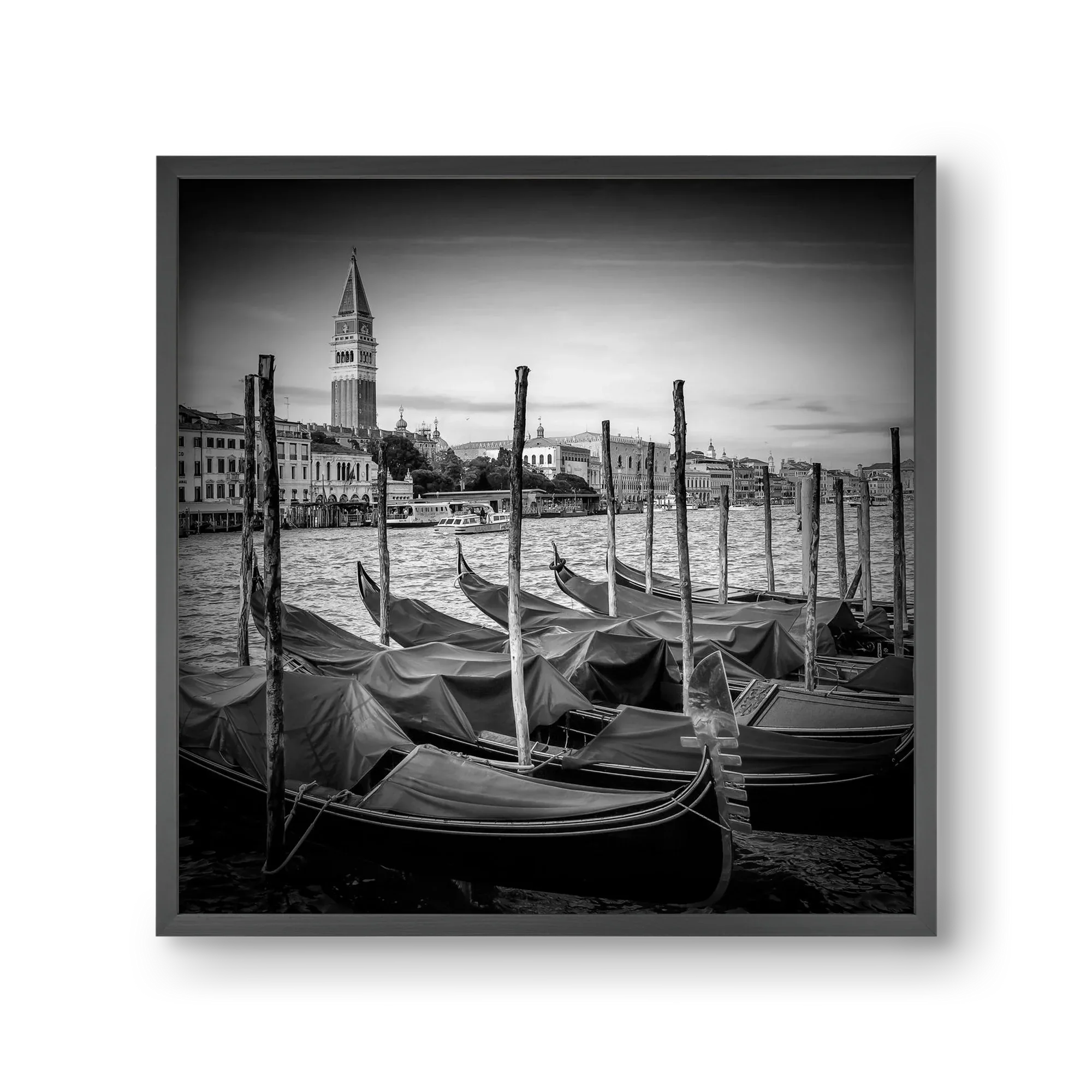 VENICE Grand Canal and St Mark's Campanile | Monochrome - artbridge