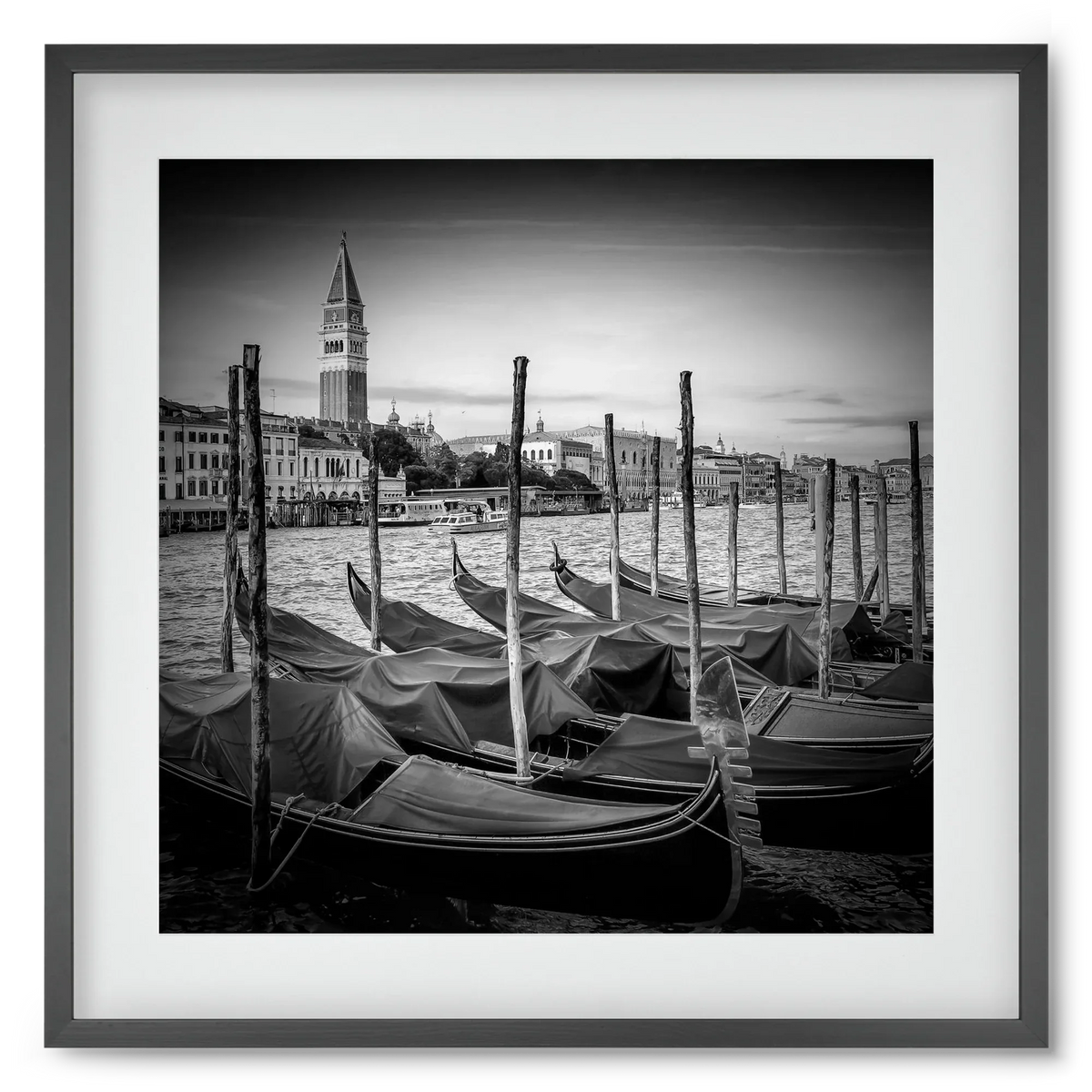 VENICE Grand Canal and St Mark's Campanile | Monochrome - artbridge
