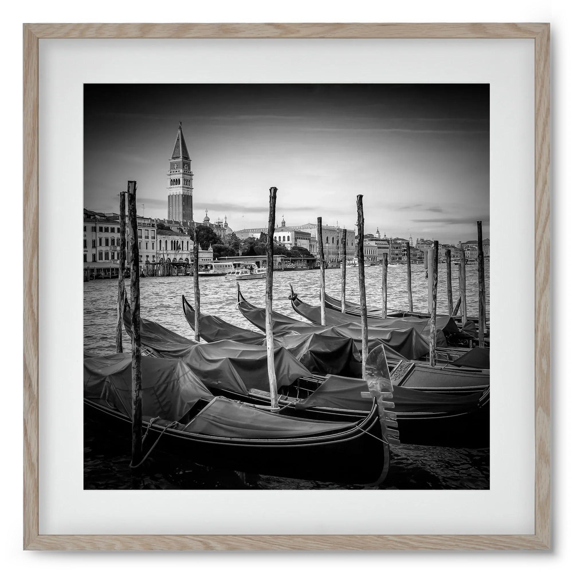 VENICE Grand Canal and St Mark's Campanile | Monochrome - artbridge