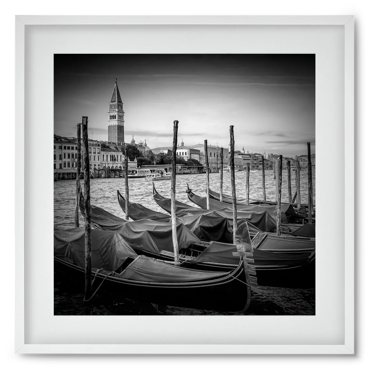 VENICE Grand Canal and St Mark's Campanile | Monochrome - artbridge