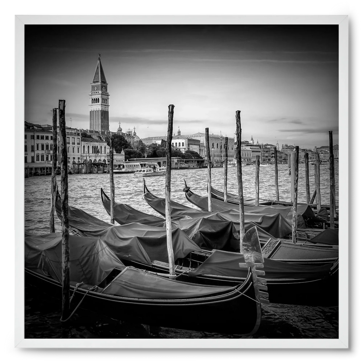 VENICE Grand Canal and St Mark's Campanile | Monochrome - artbridge