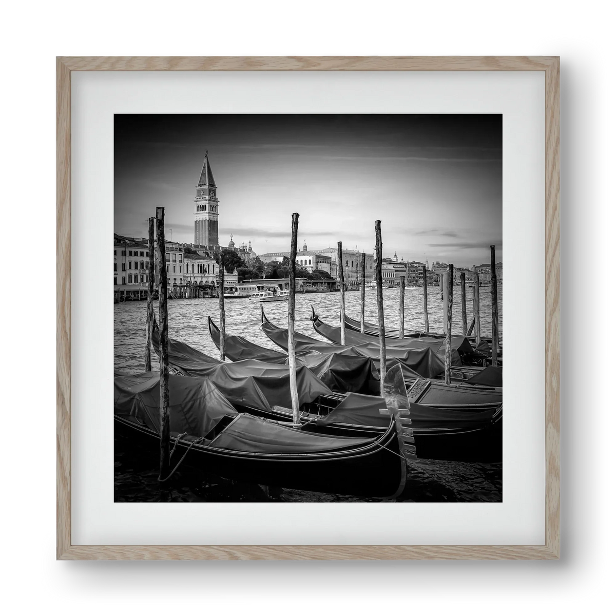 VENICE Grand Canal and St Mark's Campanile | Monochrome - artbridge