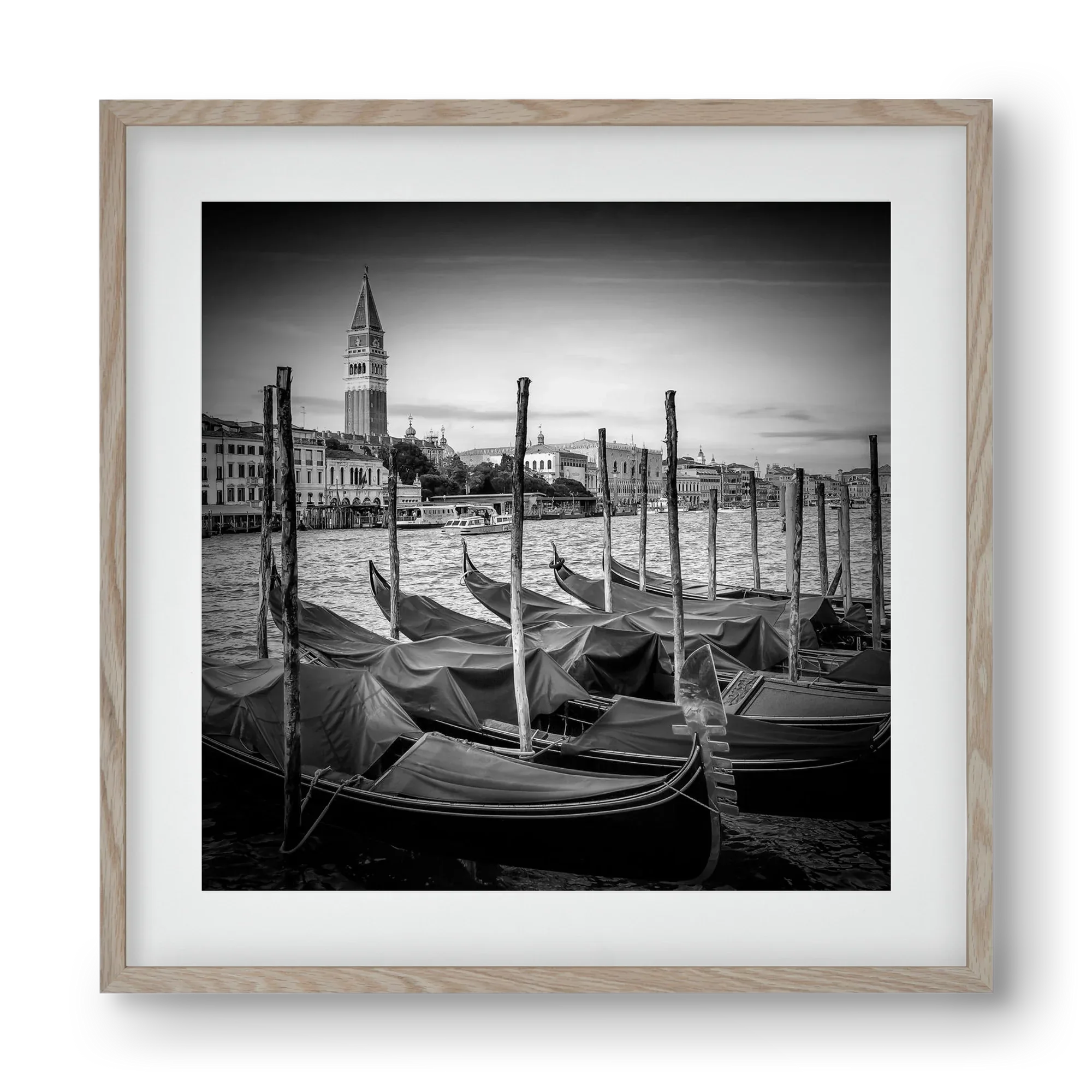 VENICE Grand Canal and St Mark's Campanile | Monochrome - artbridge
