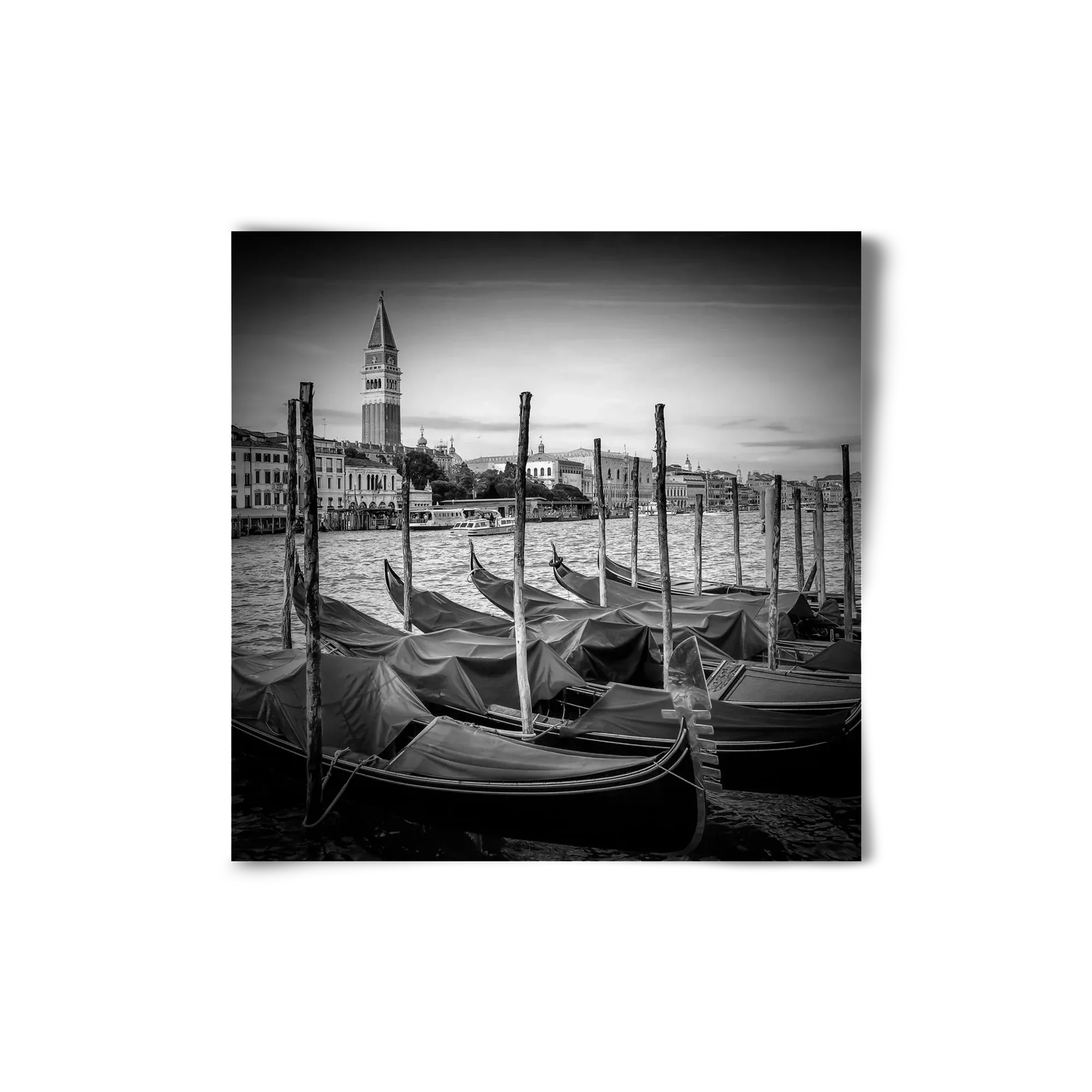 VENICE Grand Canal and St Mark's Campanile | Monochrome - artbridge