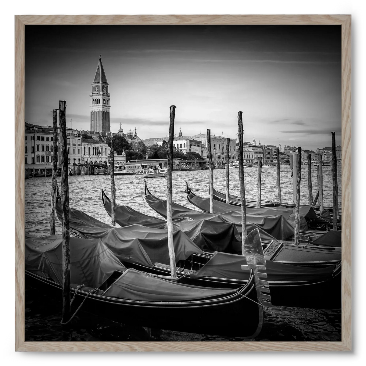 VENICE Grand Canal and St Mark's Campanile | Monochrome - artbridge