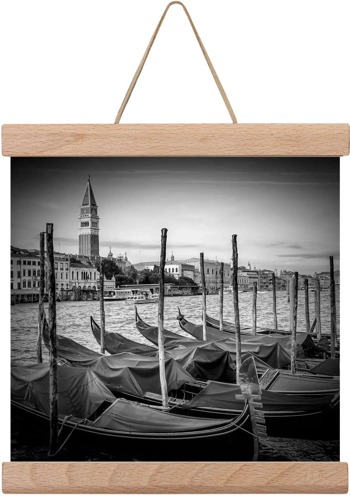 VENICE Grand Canal and St Mark's Campanile | Monochrome - artbridge