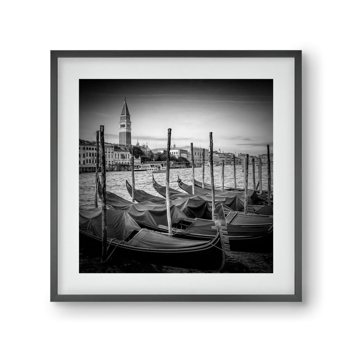 VENICE Grand Canal and St Mark's Campanile | Monochrome - artbridge