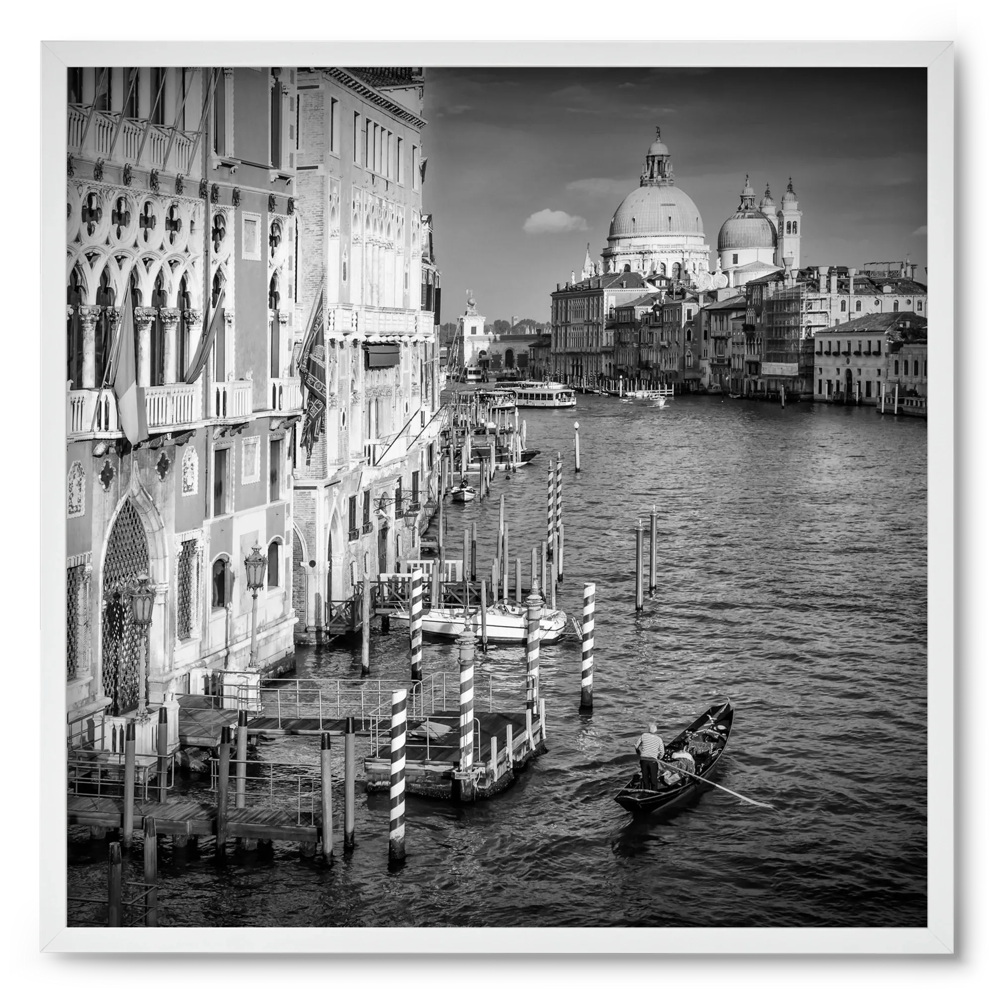 VENICE Canal Grande & Santa Maria della Salute | Monochrome - artbridge